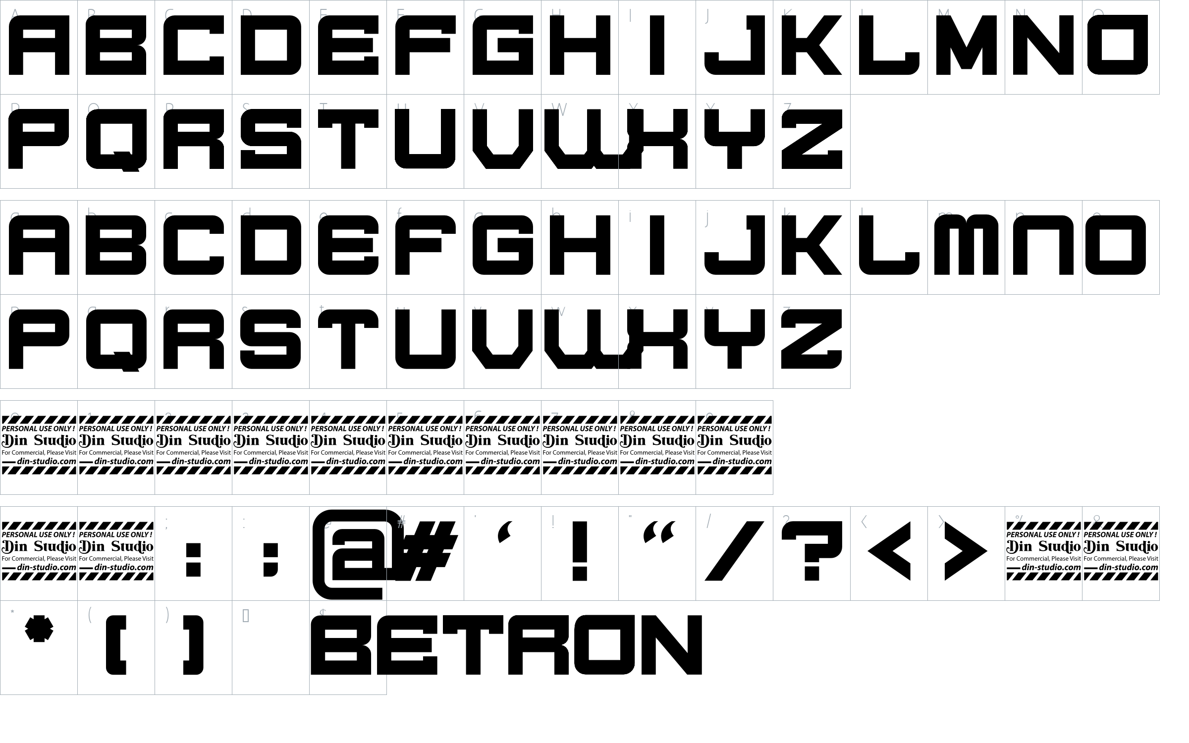 character map