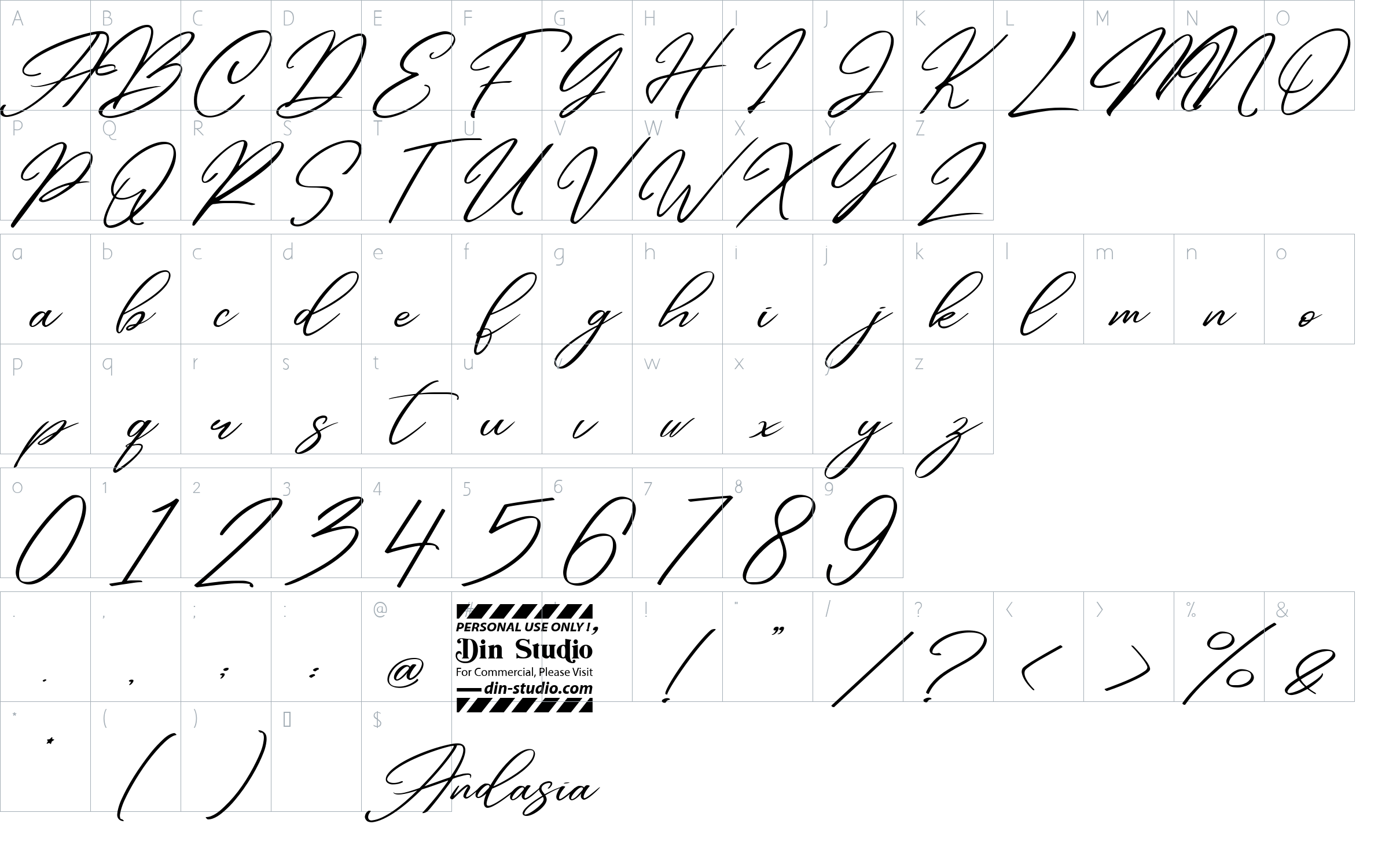 character map