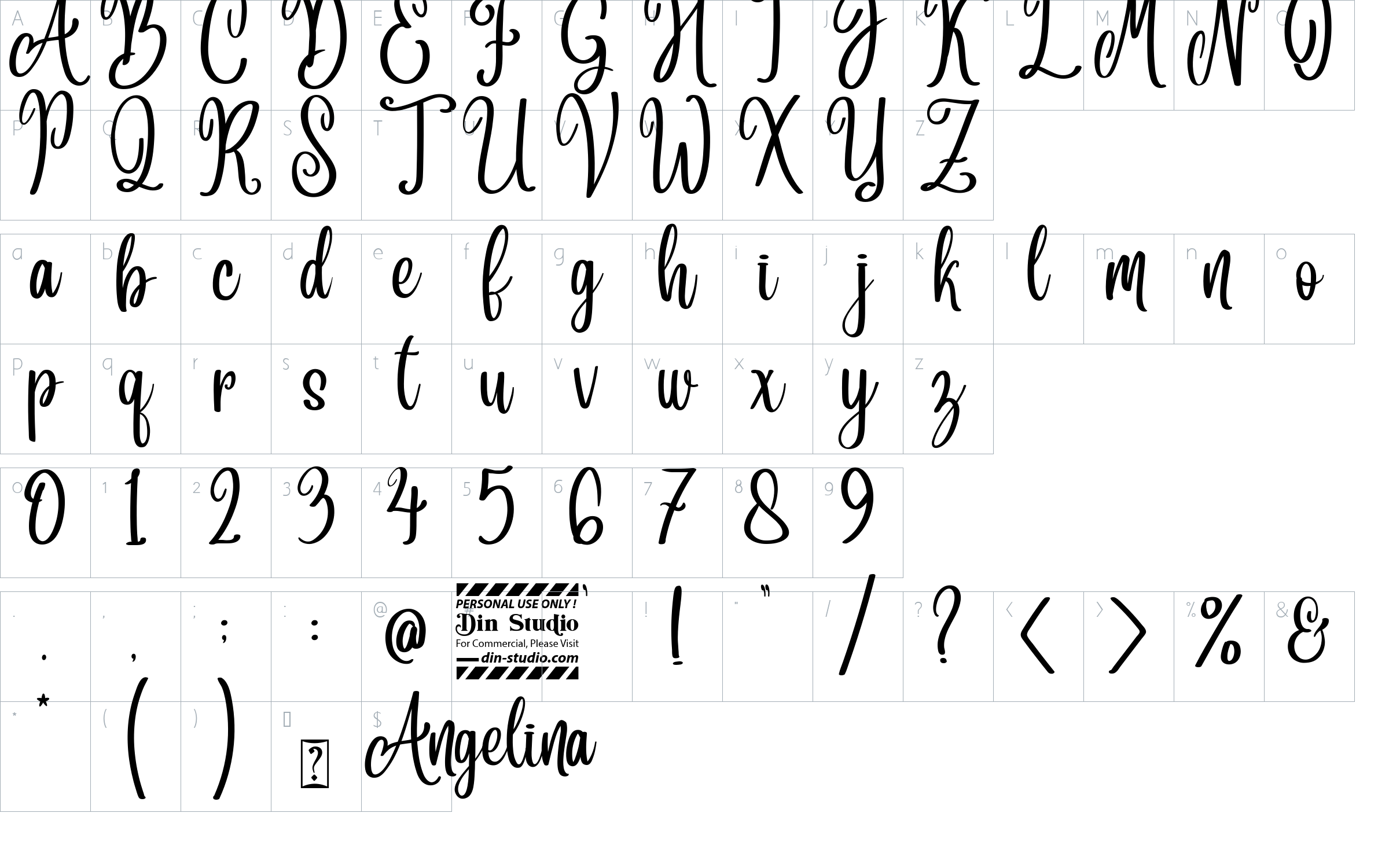 character map