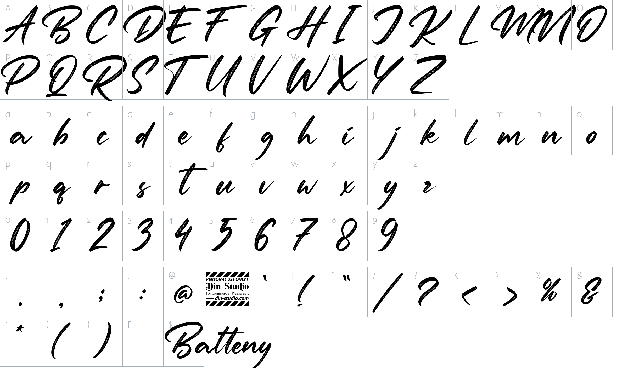 character map