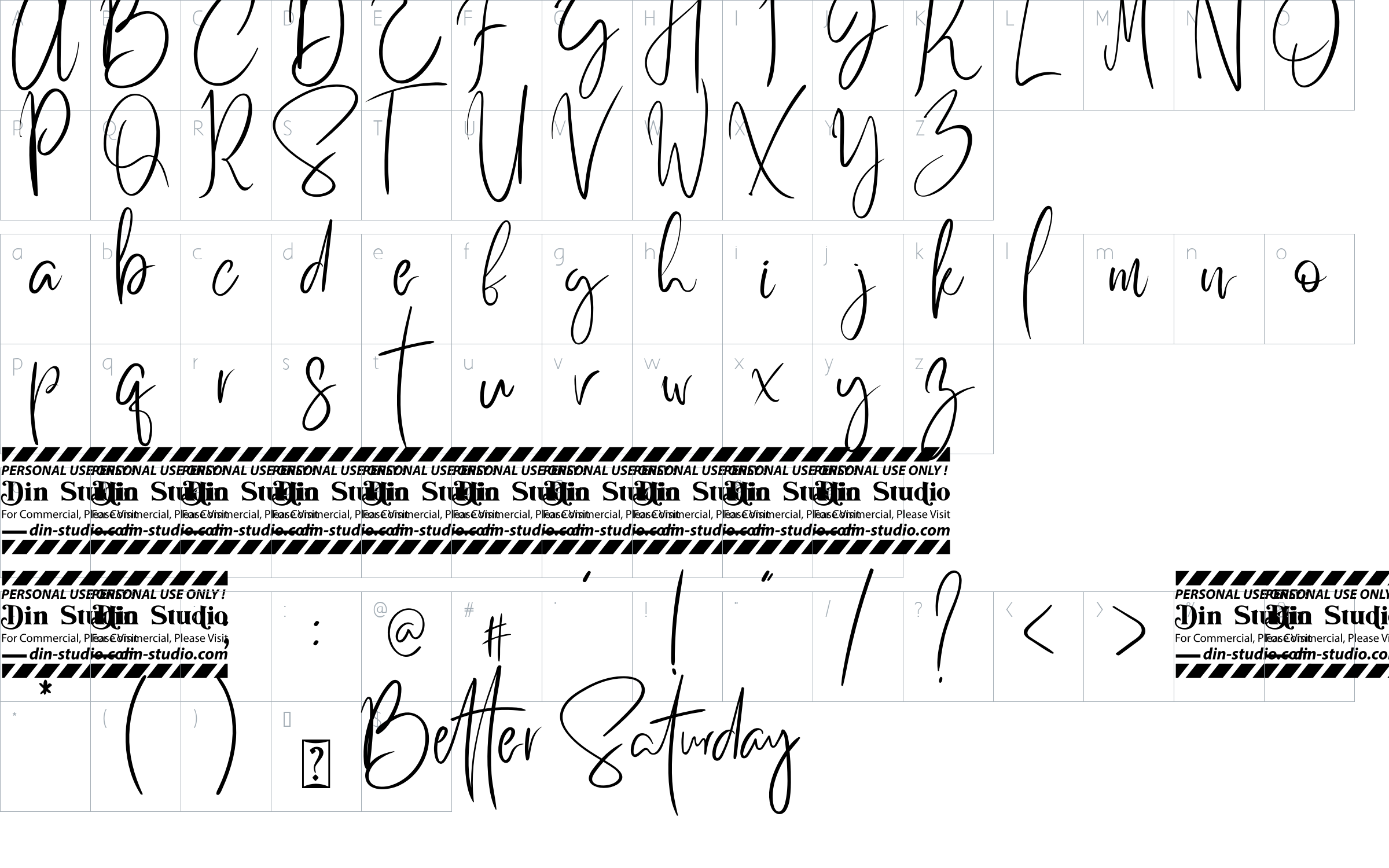 Better Saturday font - clickfreefonts
