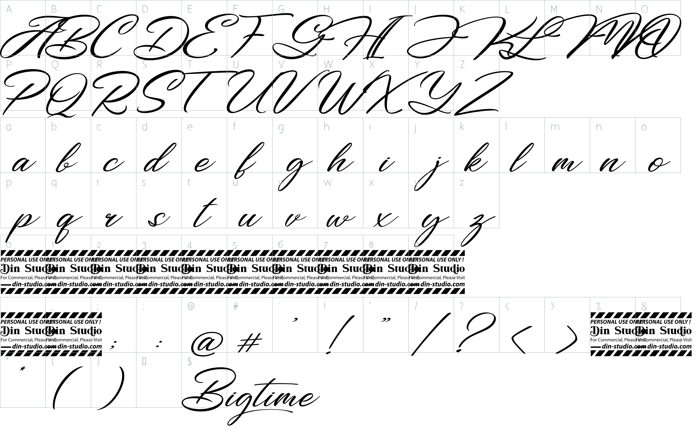 character map