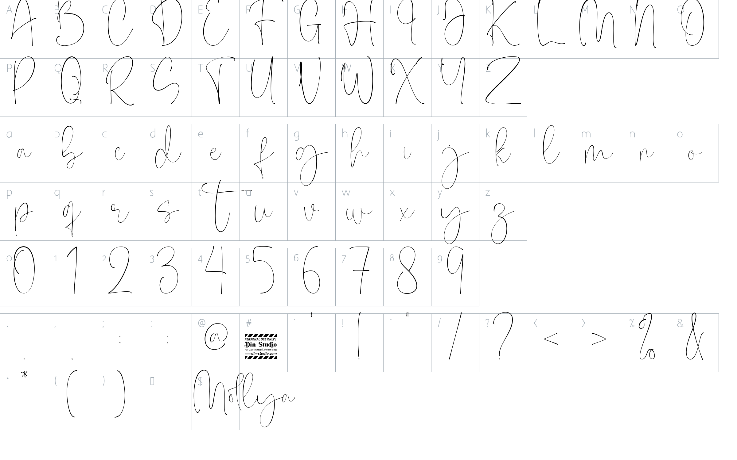 character map