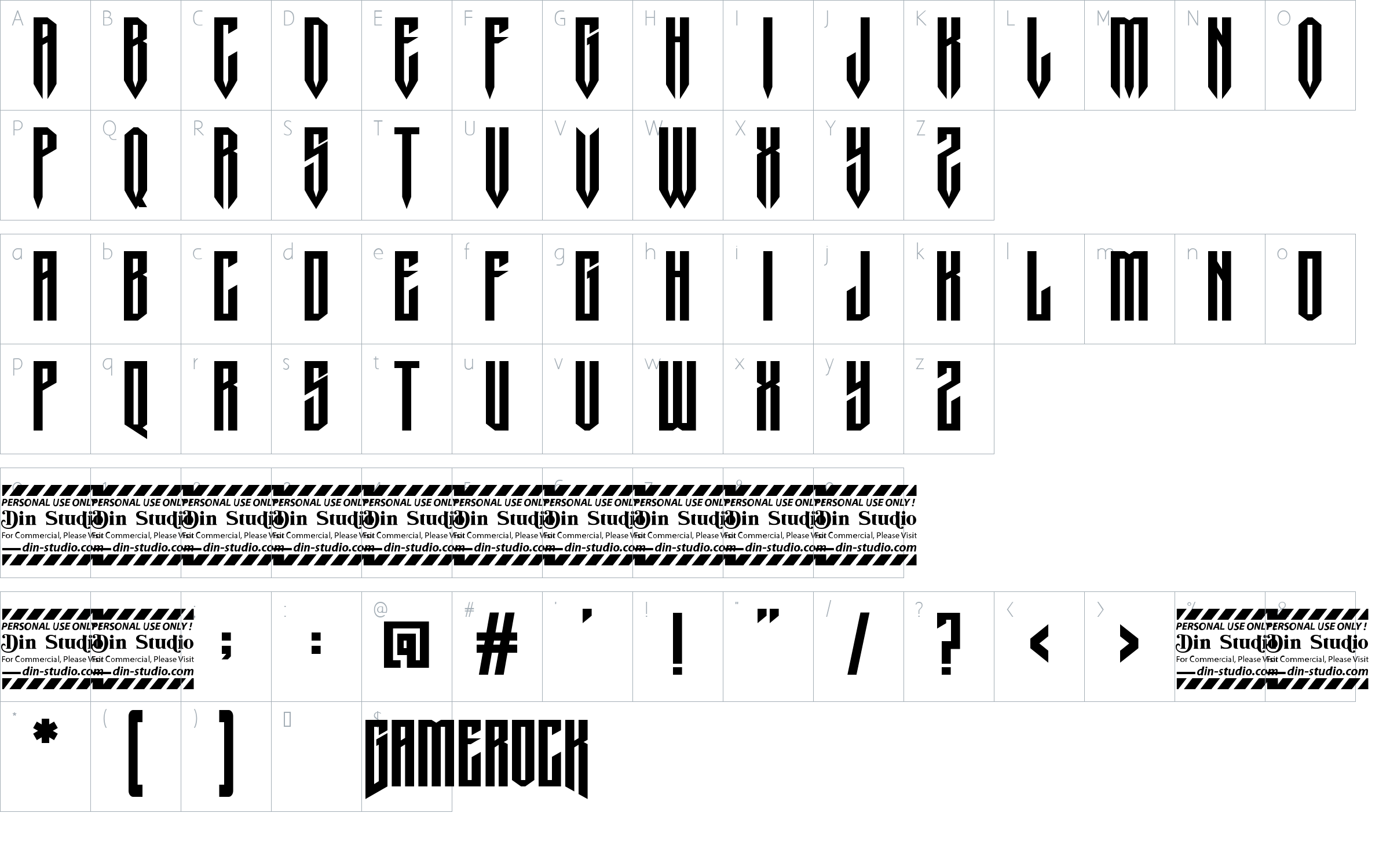 character map