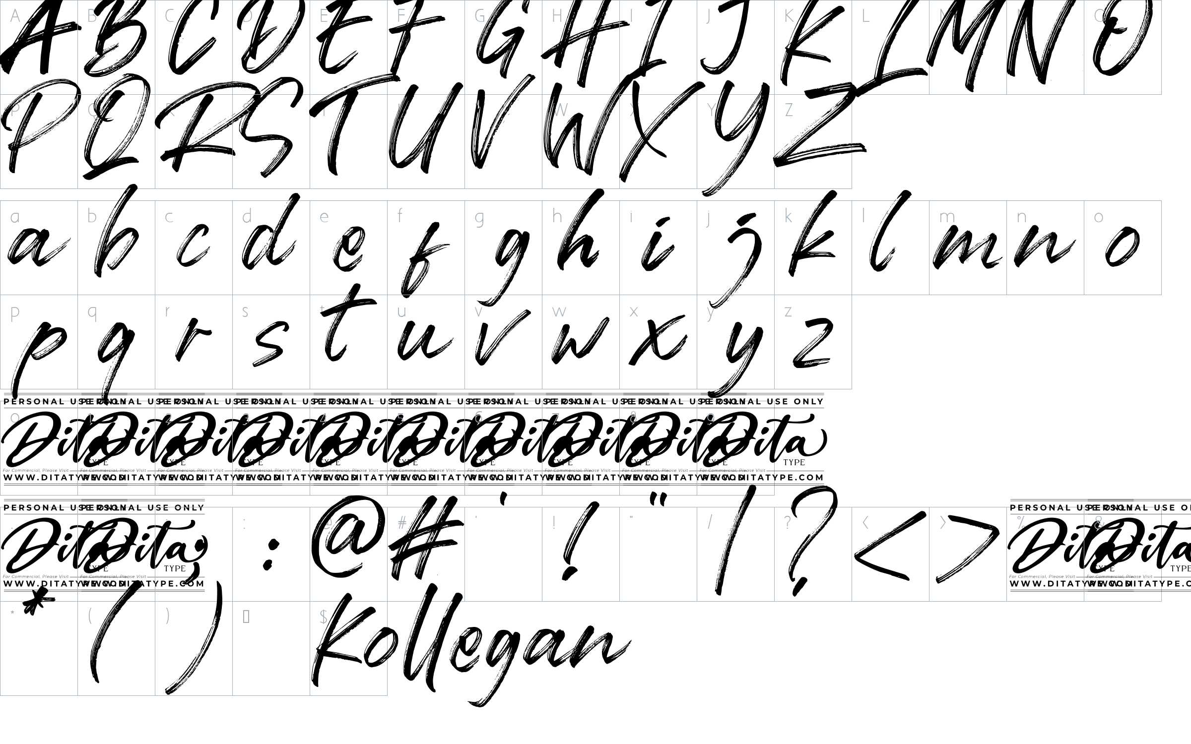 Kollegan font - clickfreefonts