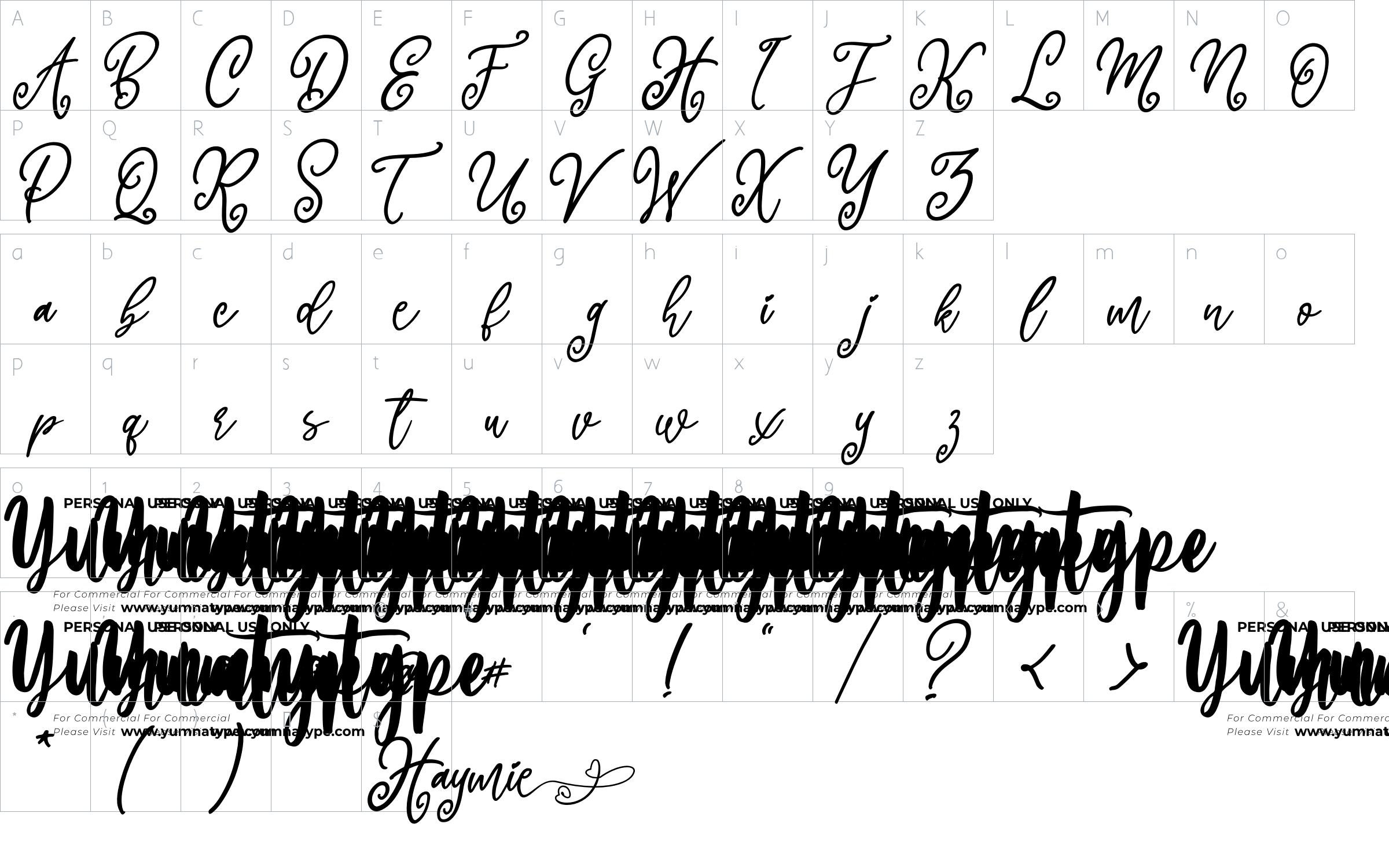 character map