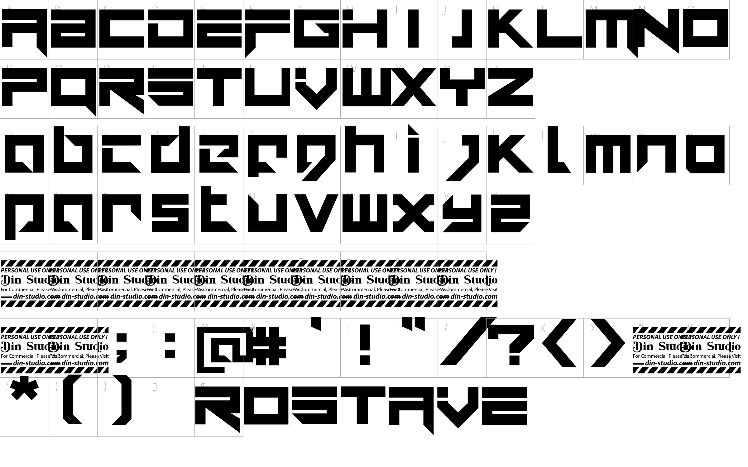 character map