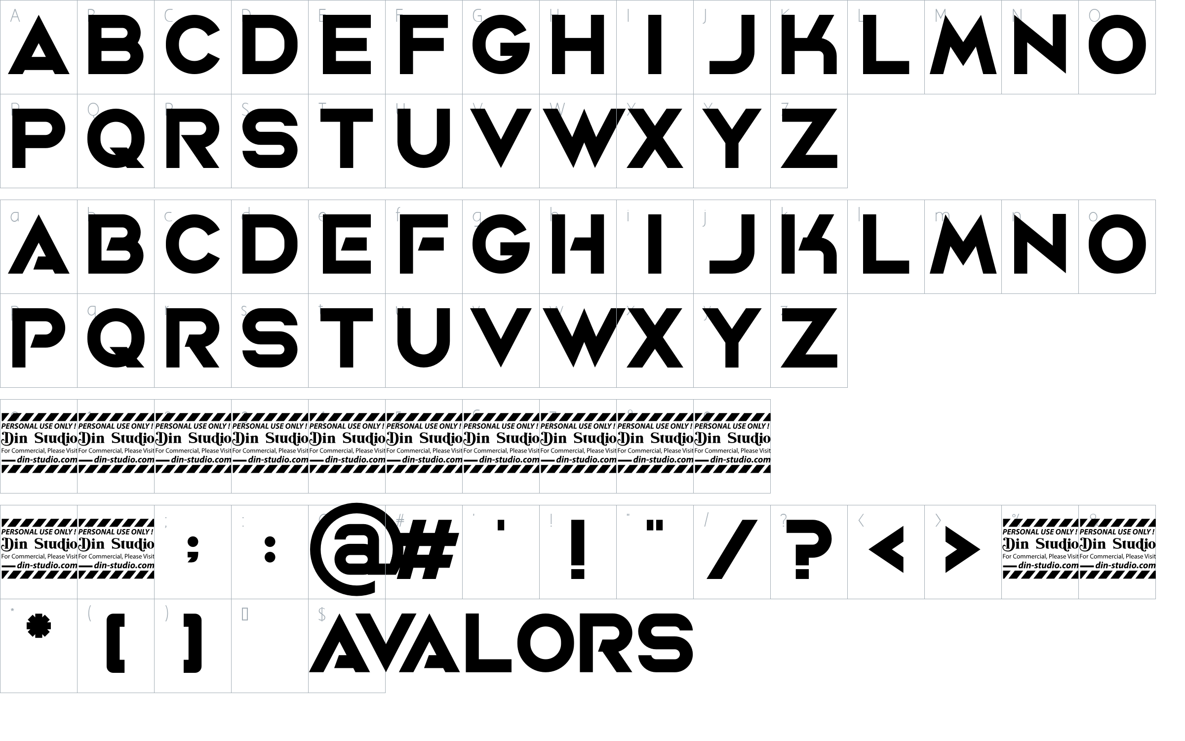 character map