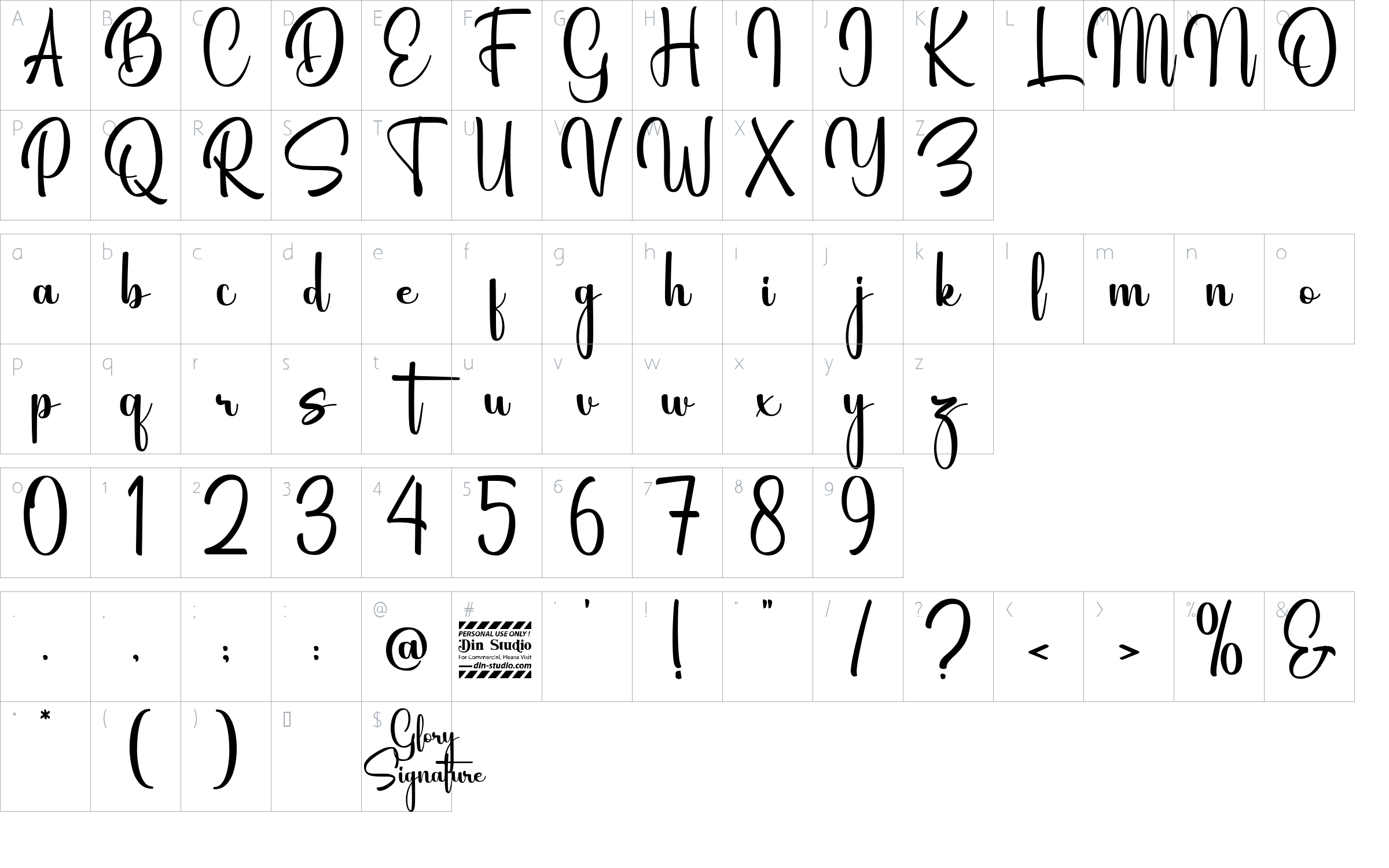 character map