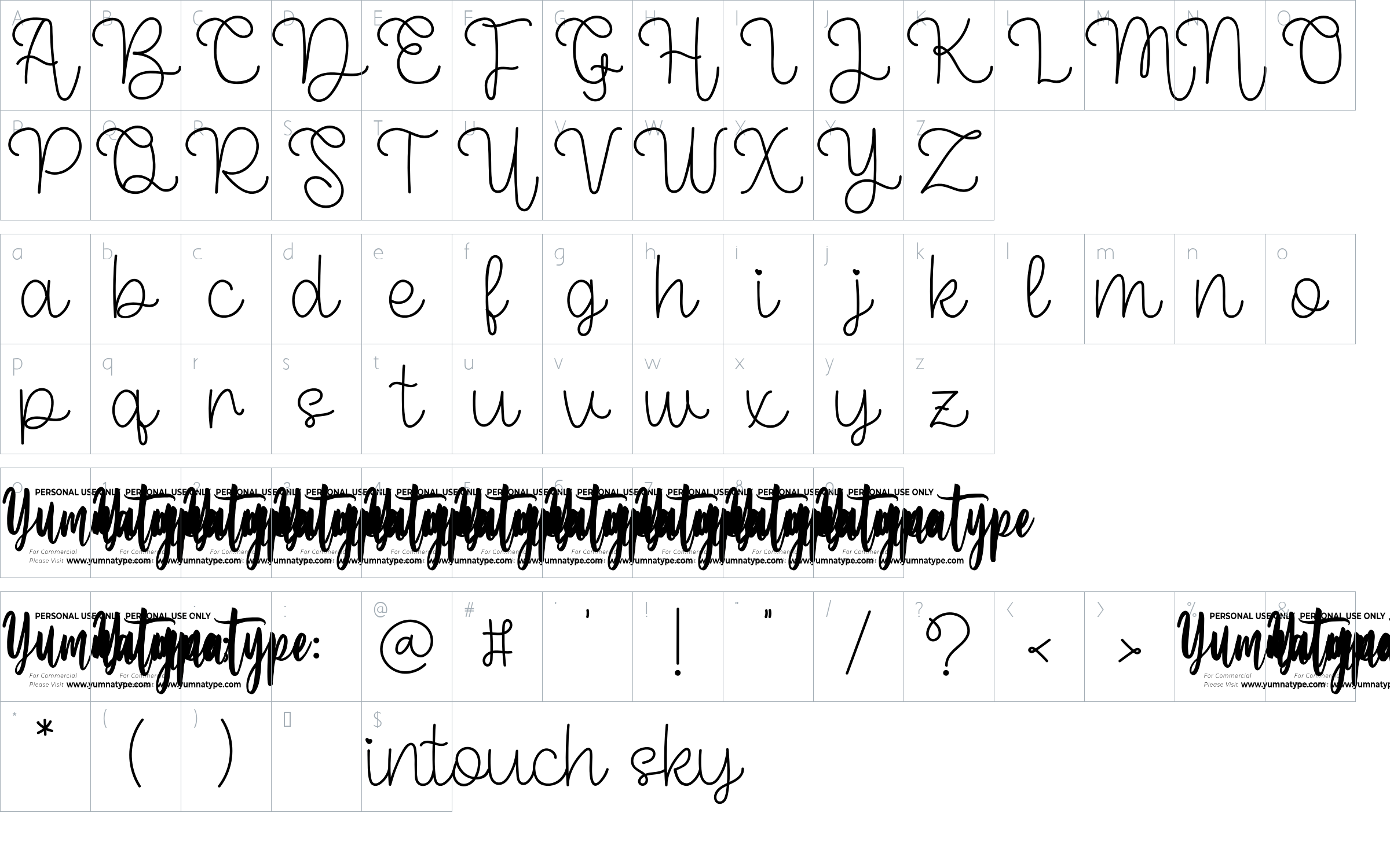 character map