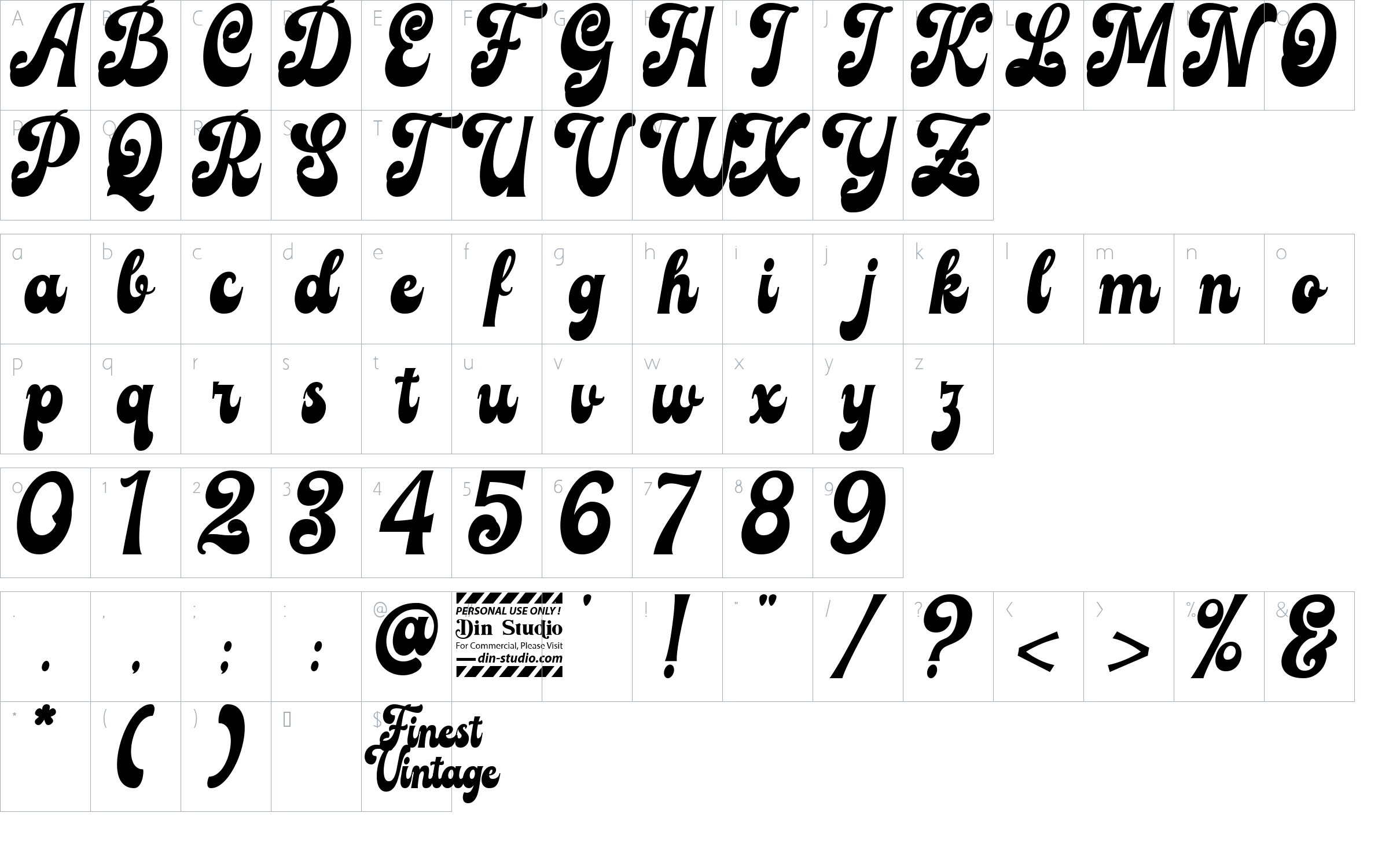 character map