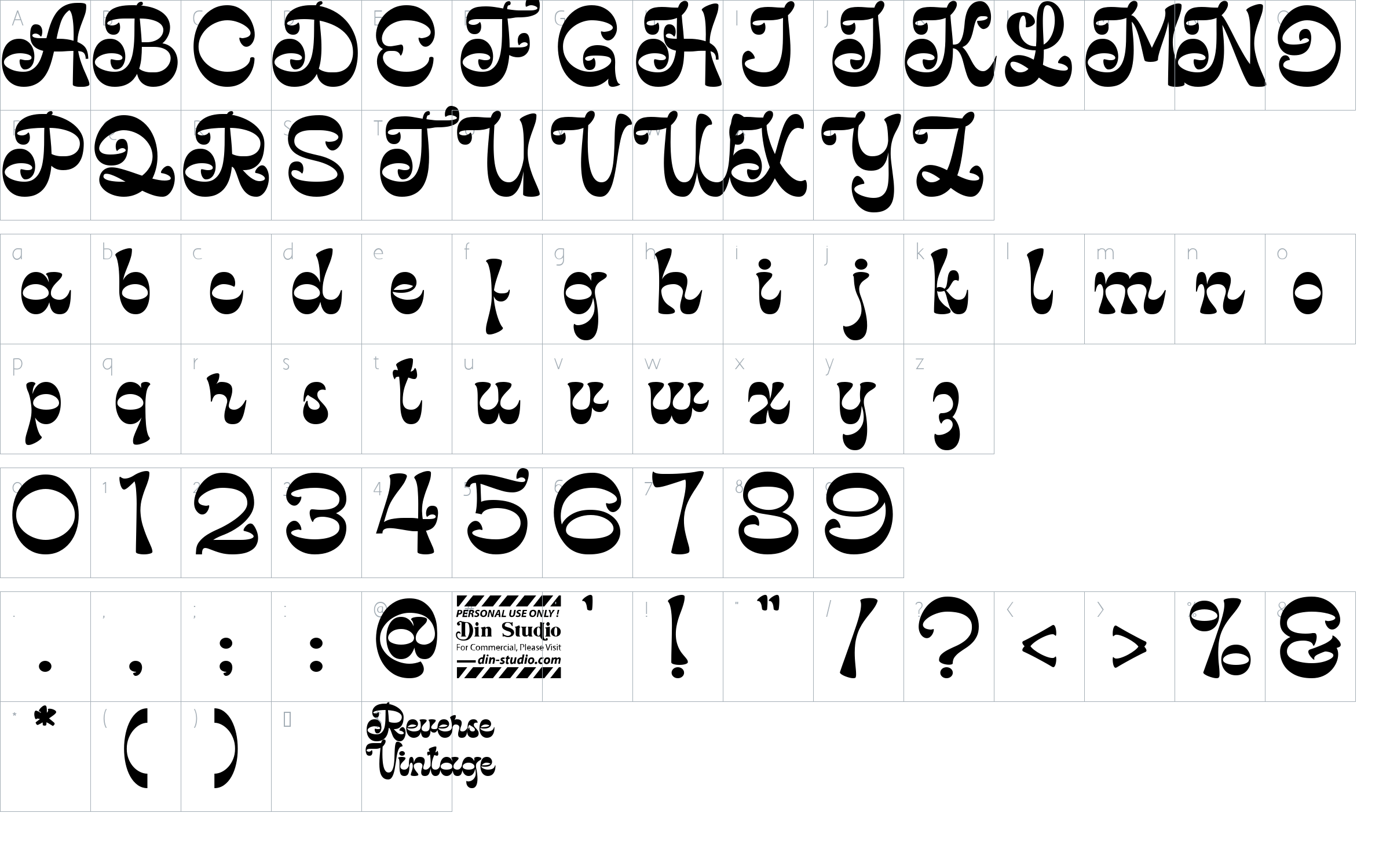 character map