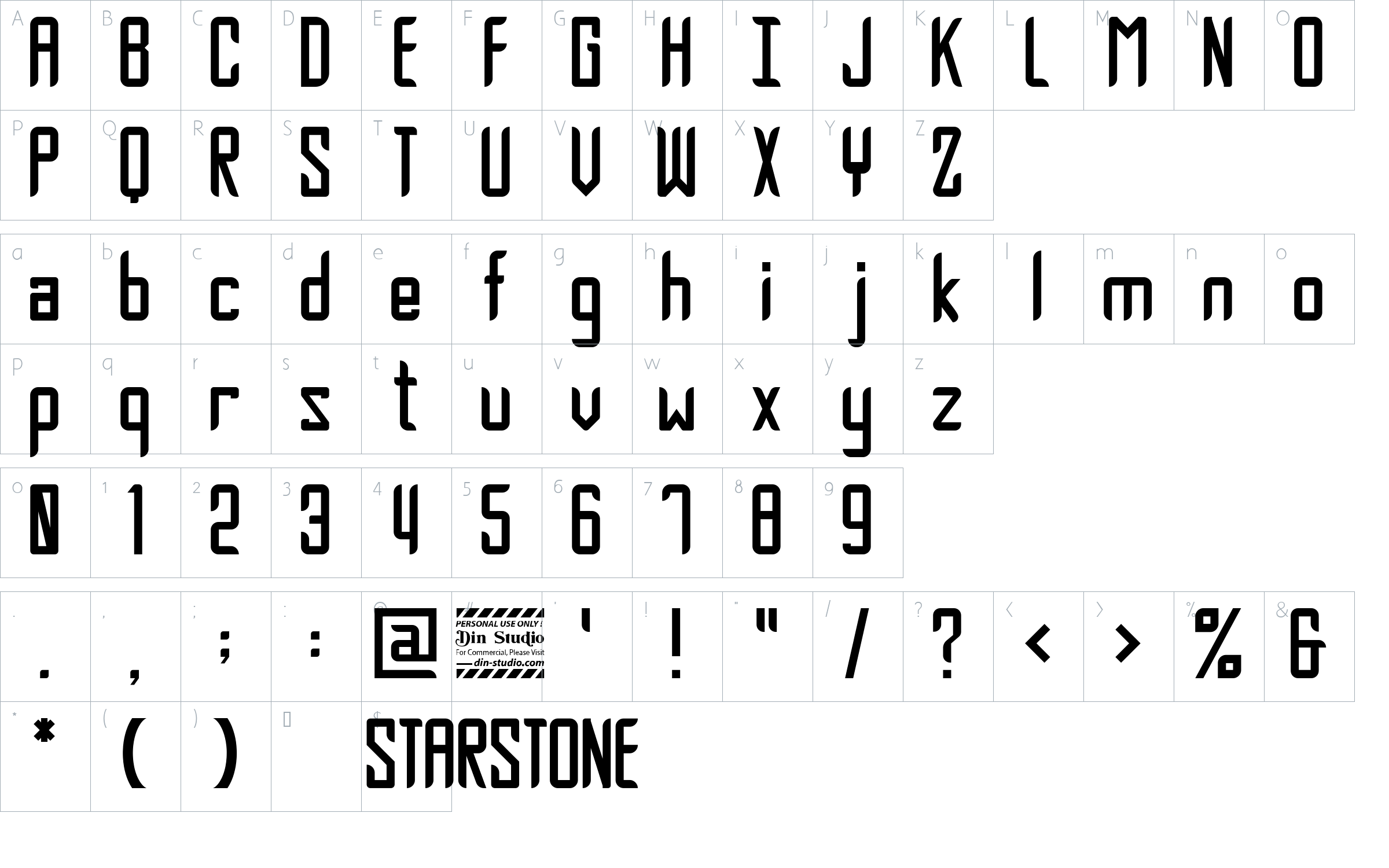 character map