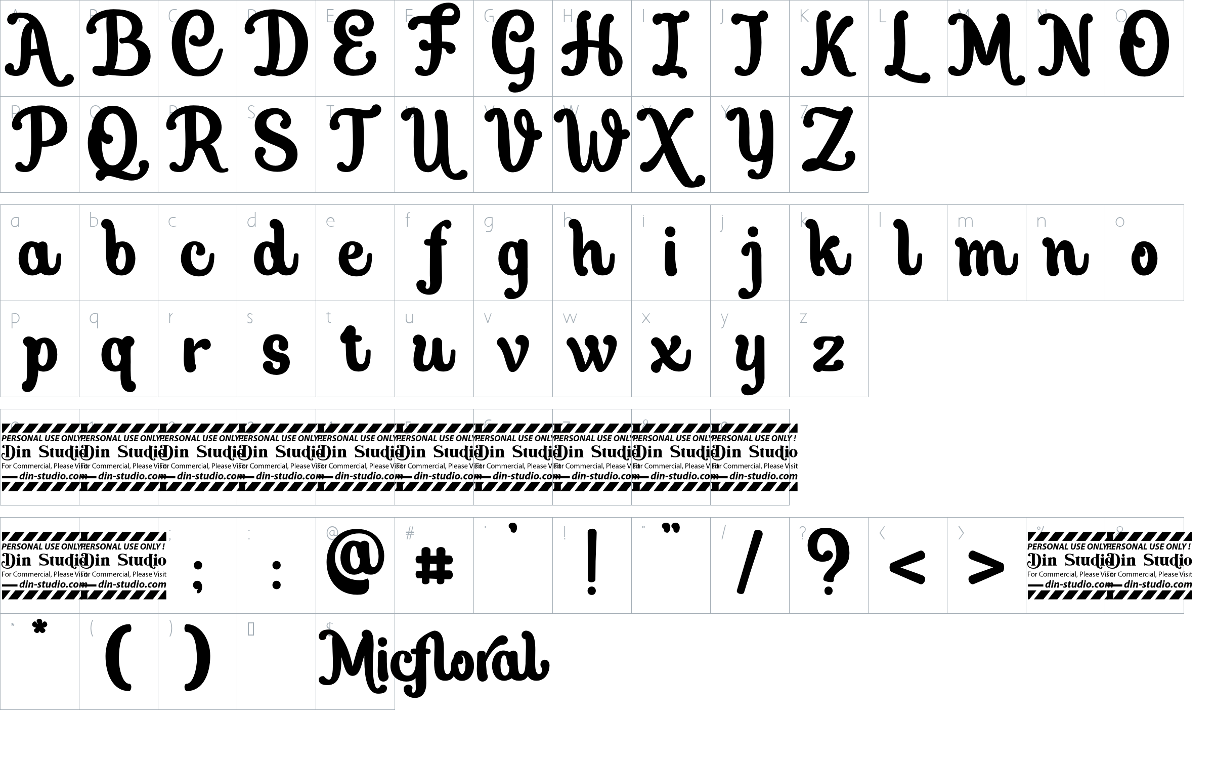 character map