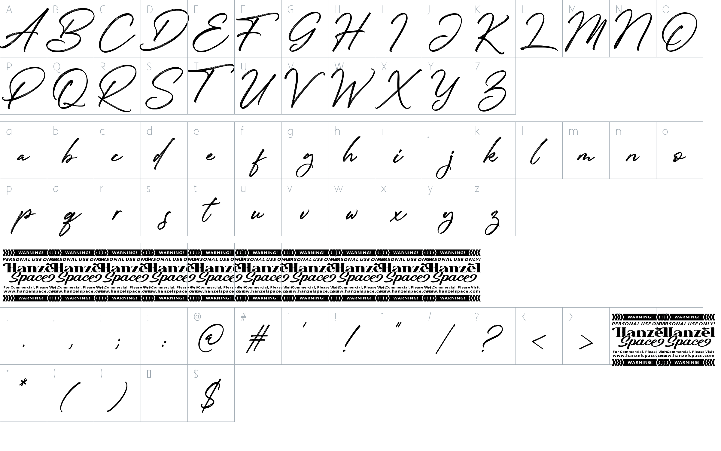 character map