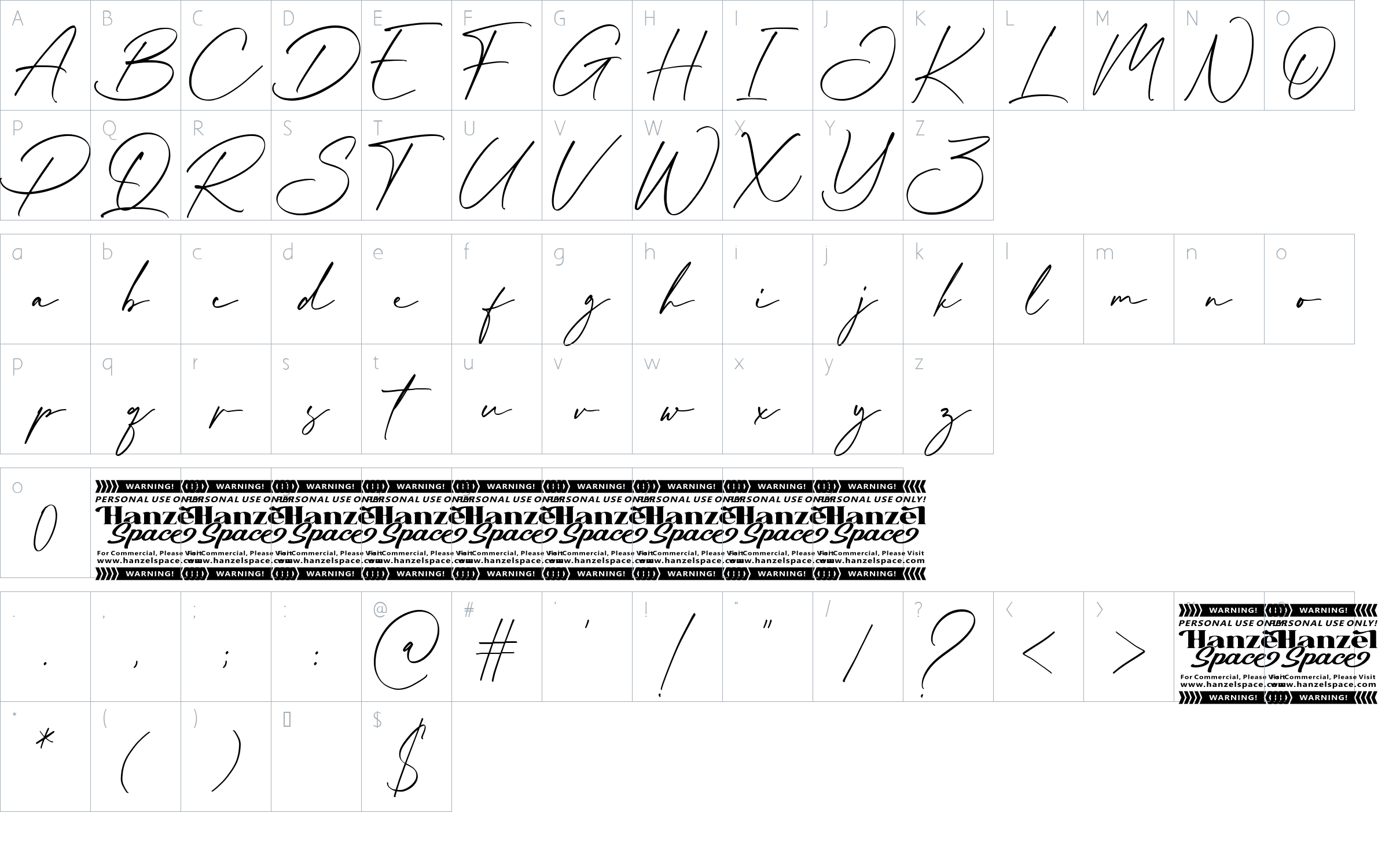 character map