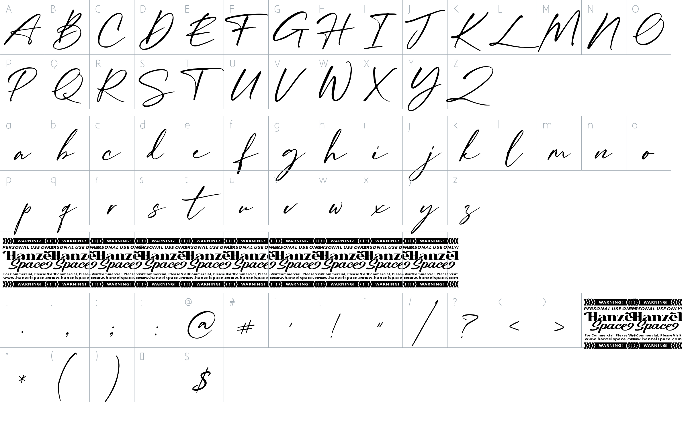 character map