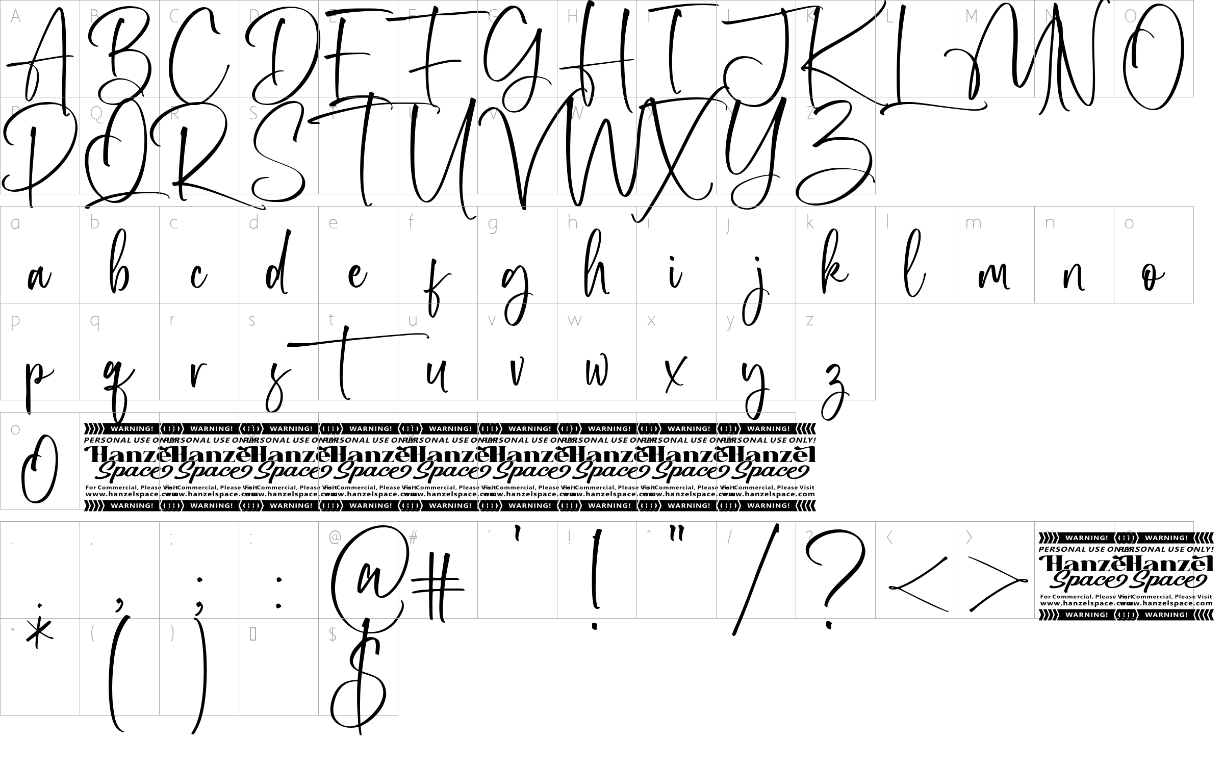 character map