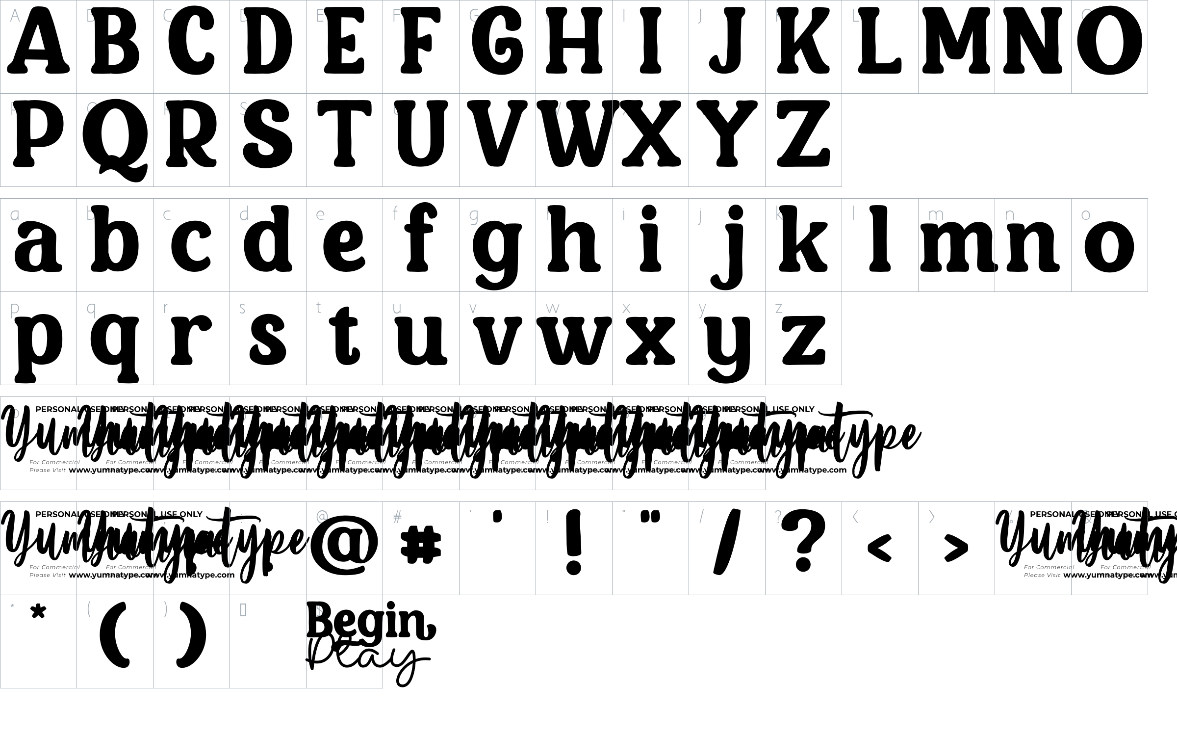 character map