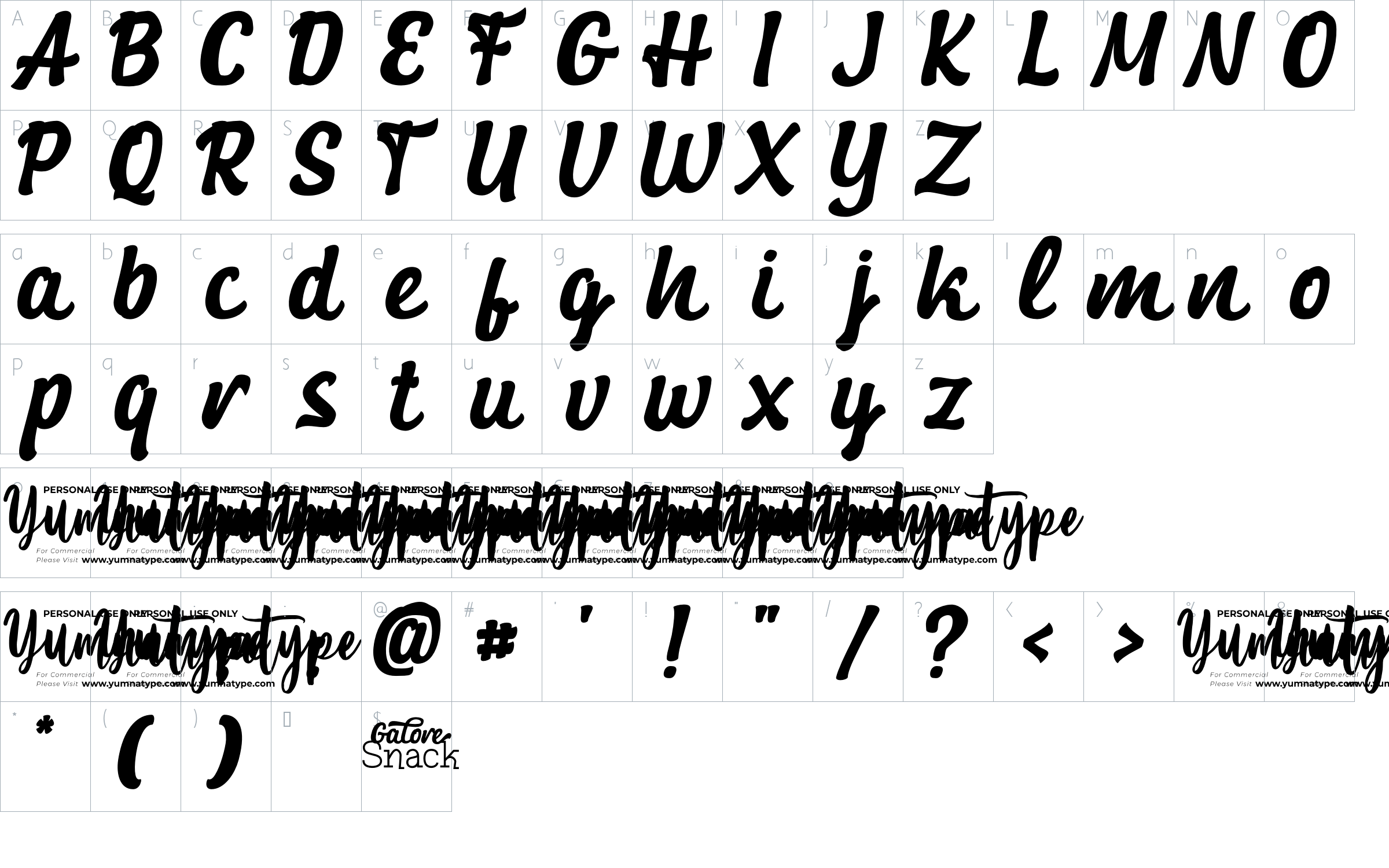 character map