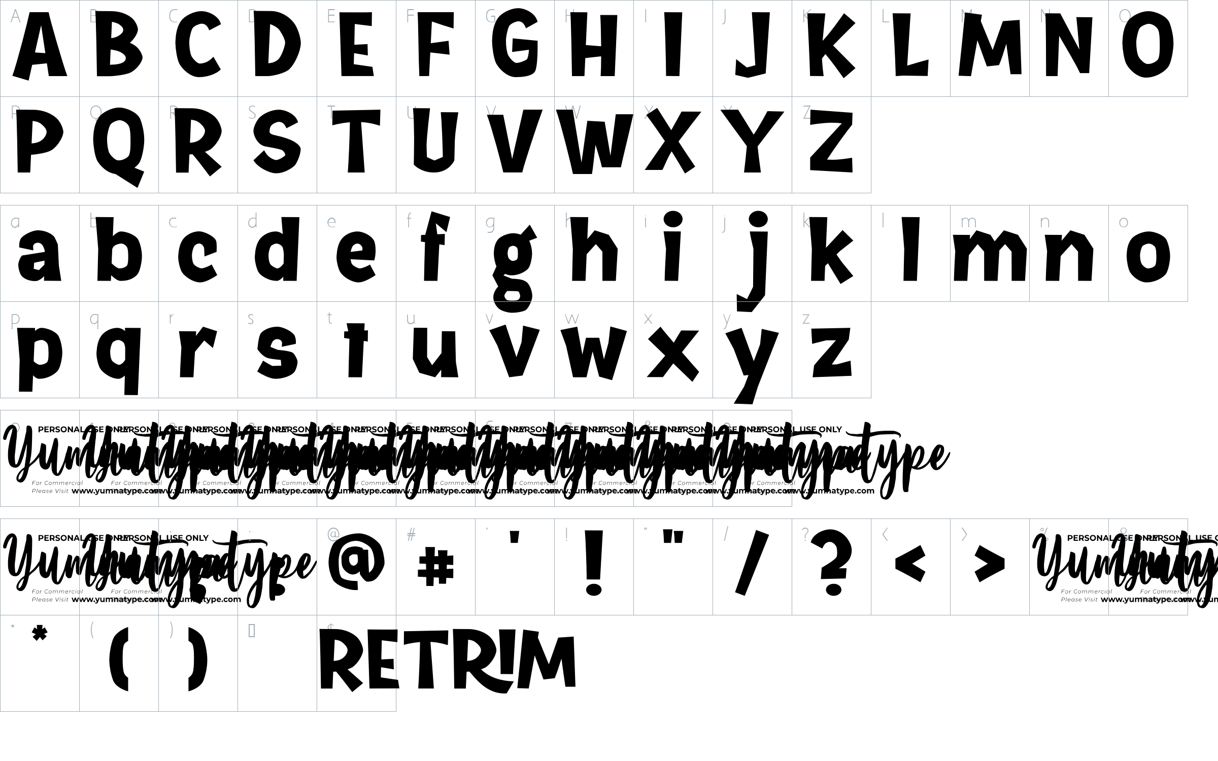 character map