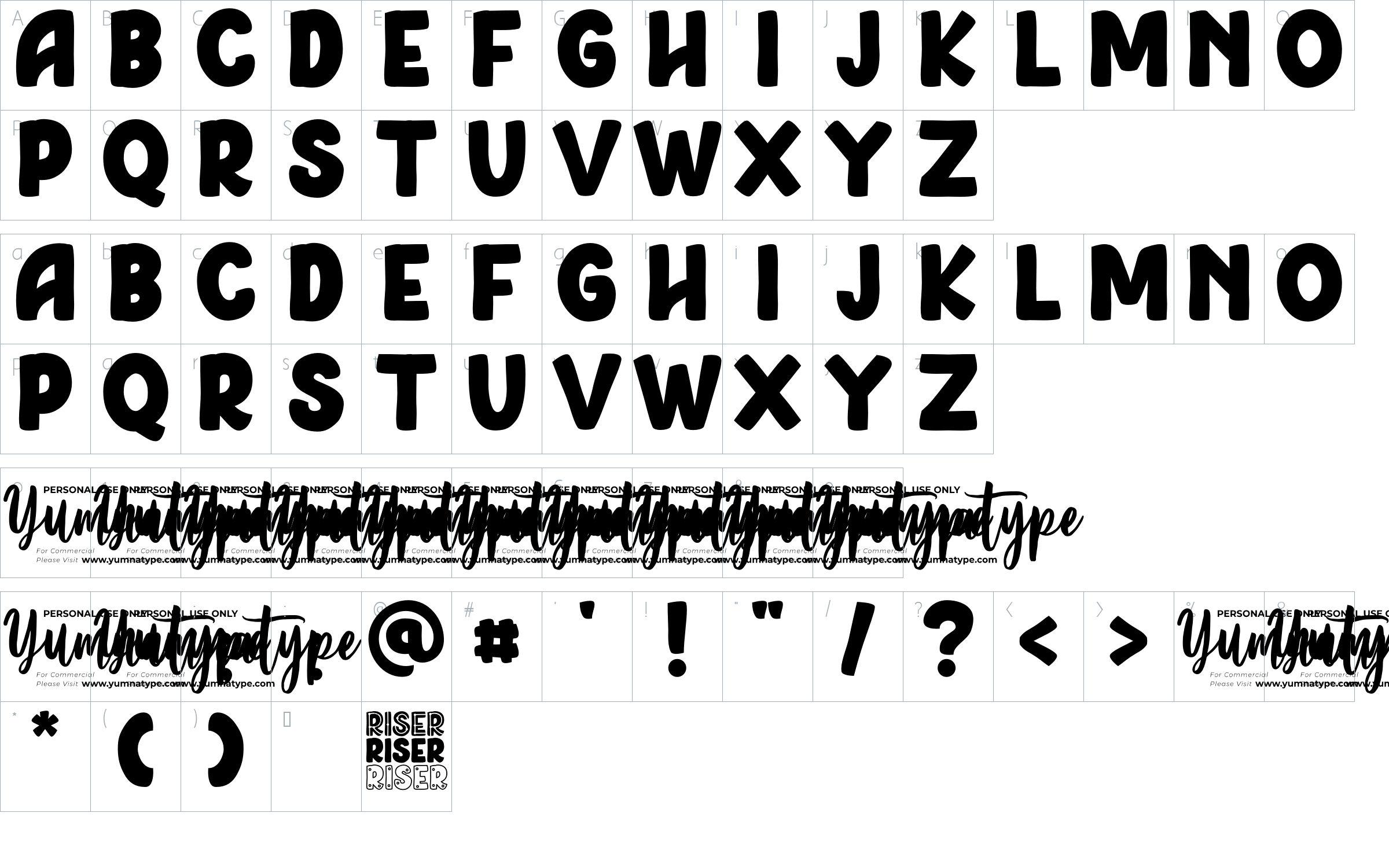 character map