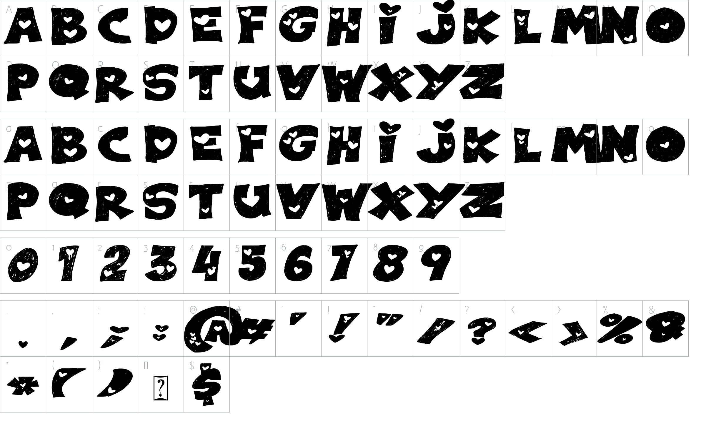 character map