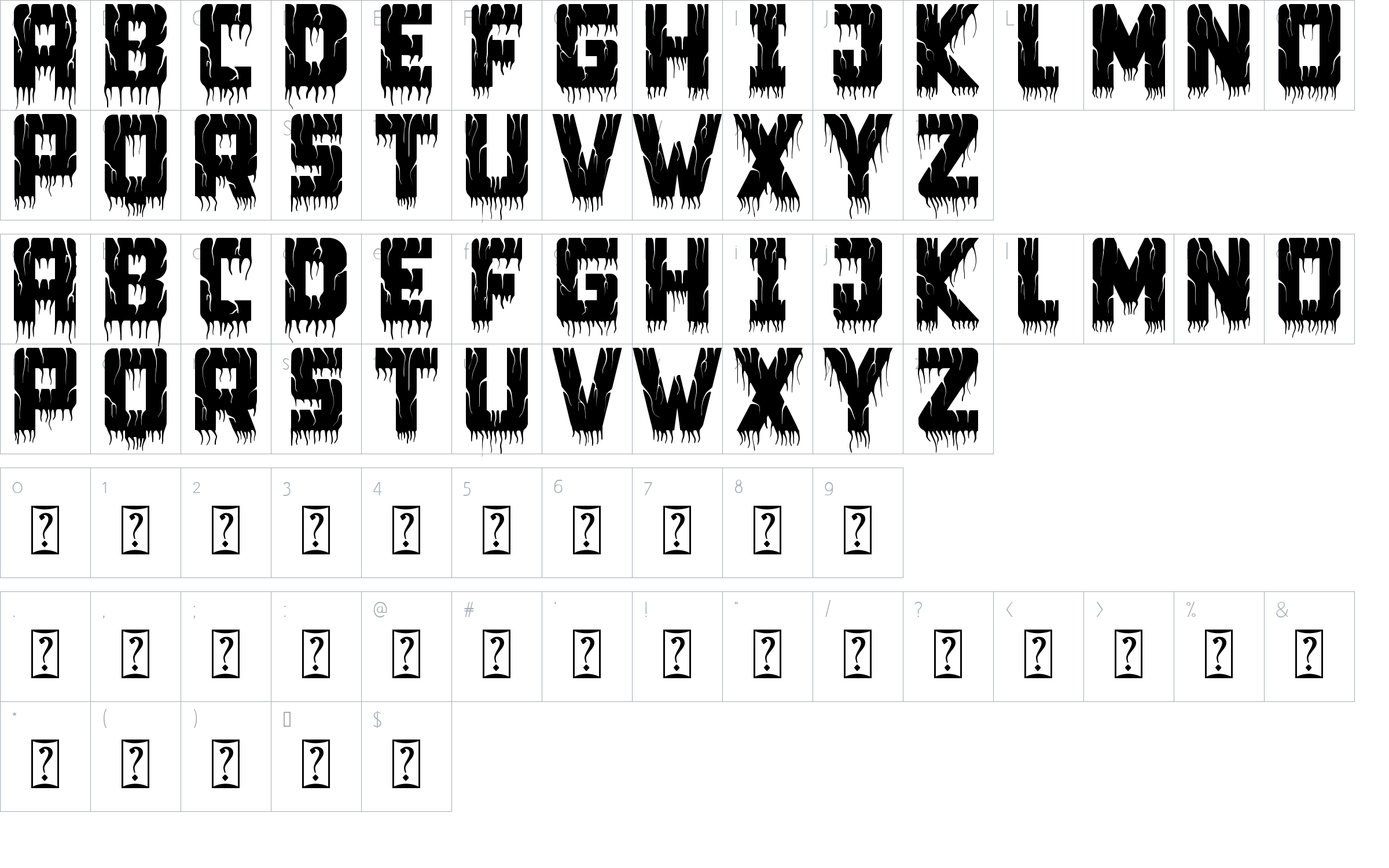 character map