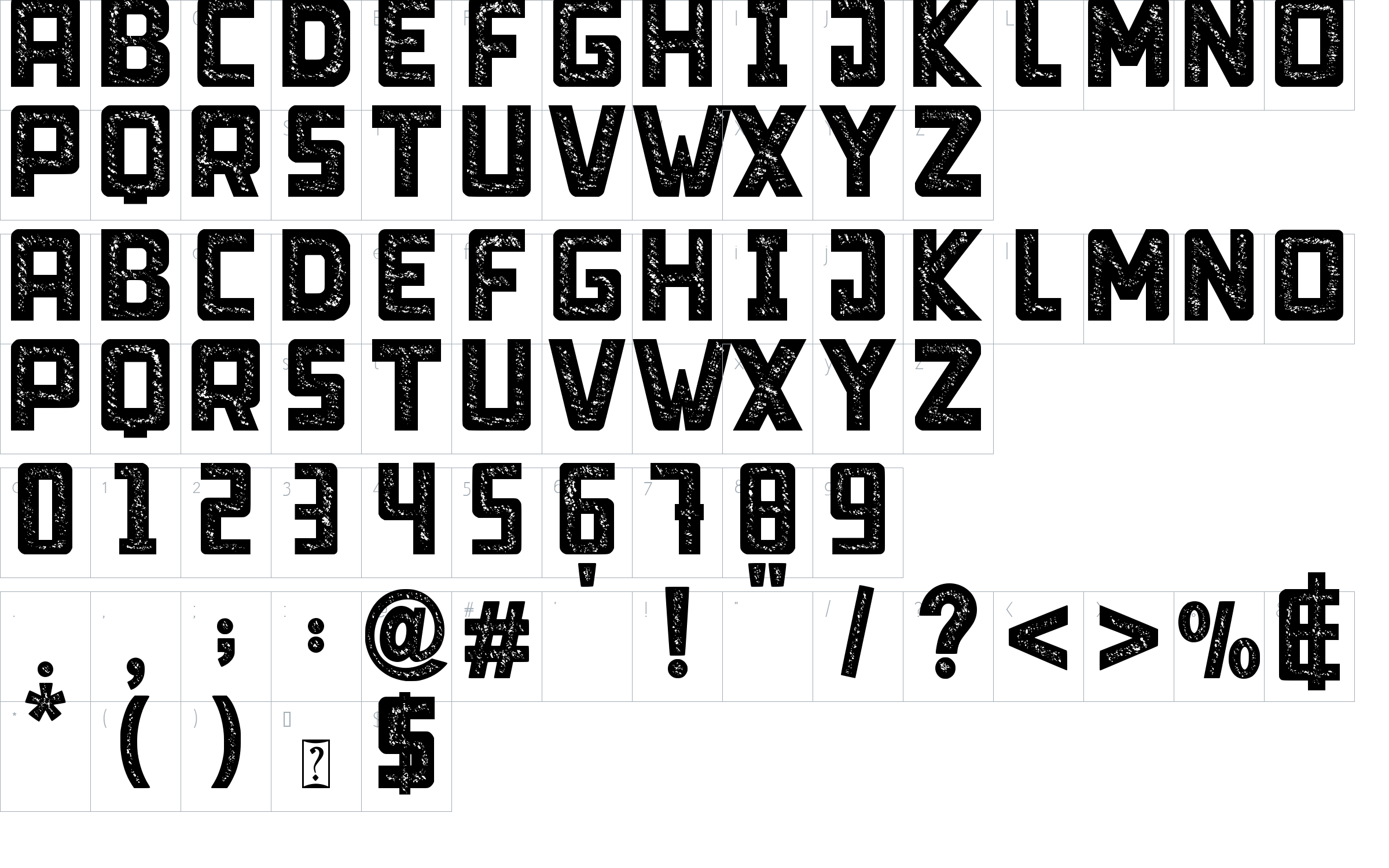 character map