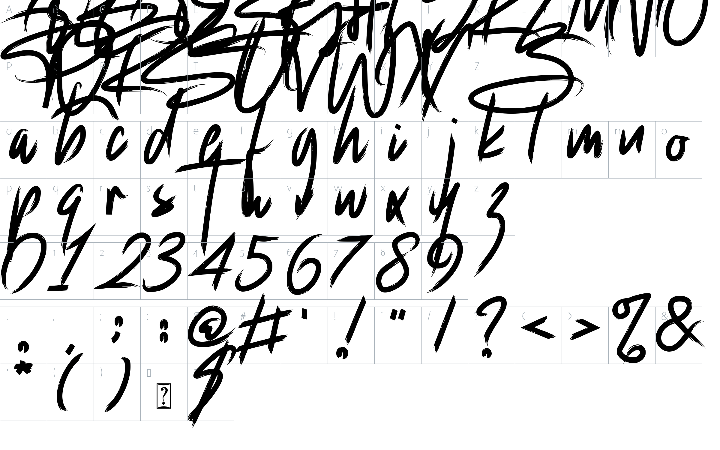 character map