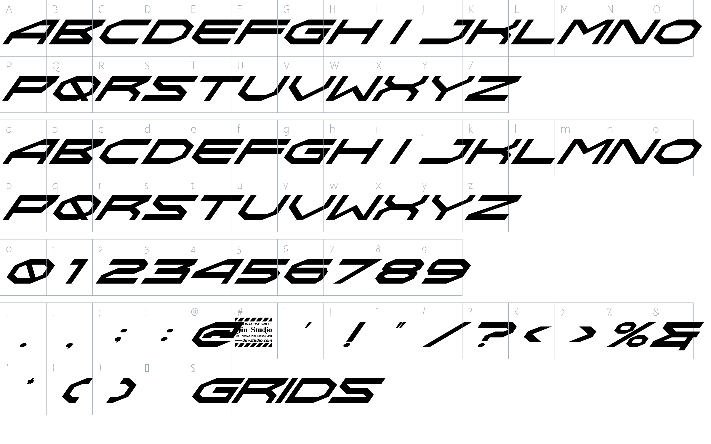 character map