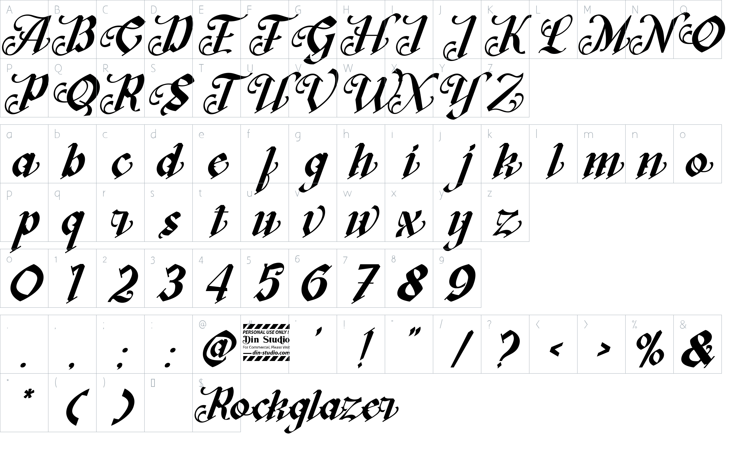 character map