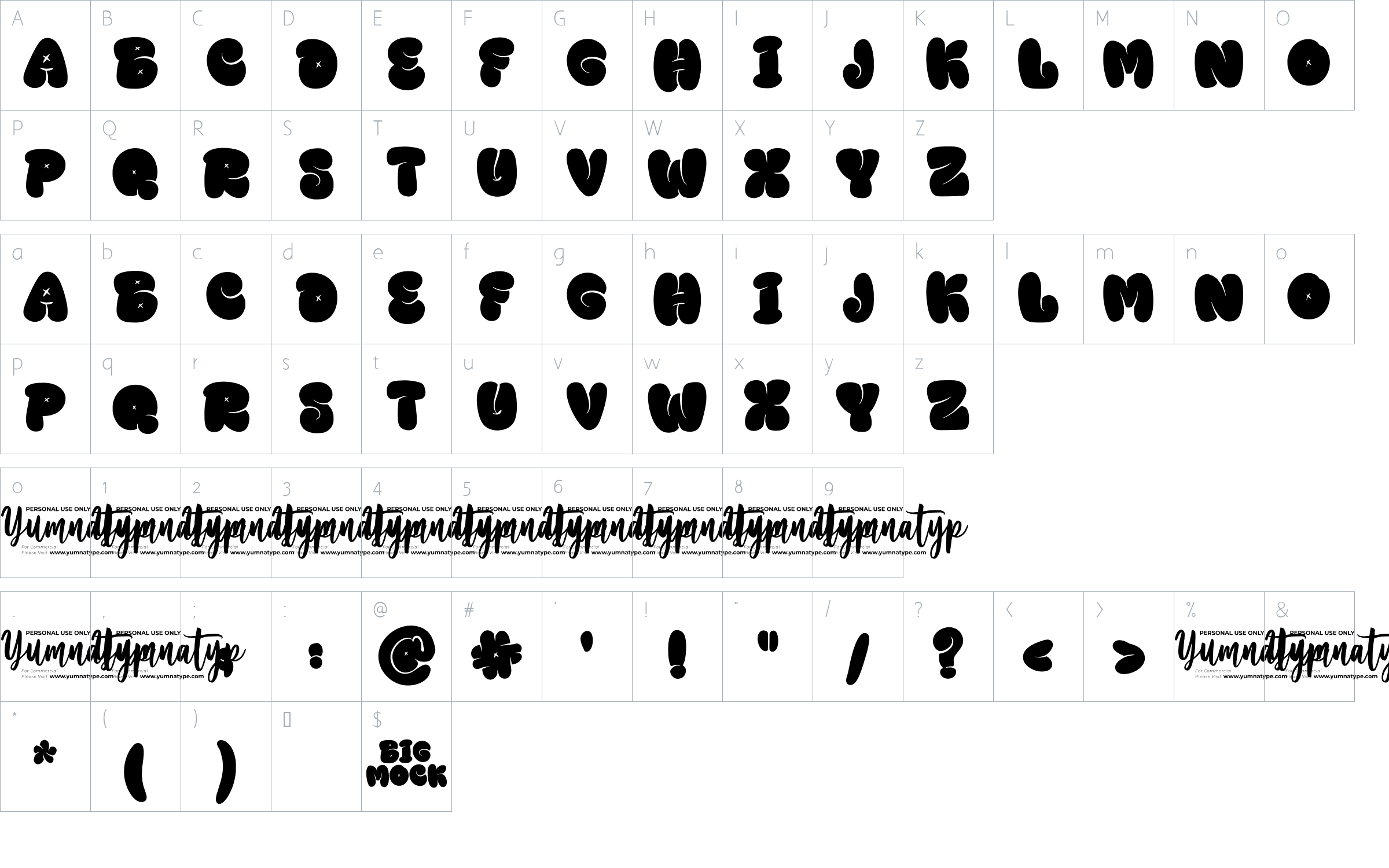Big Mock font - clickfreefonts