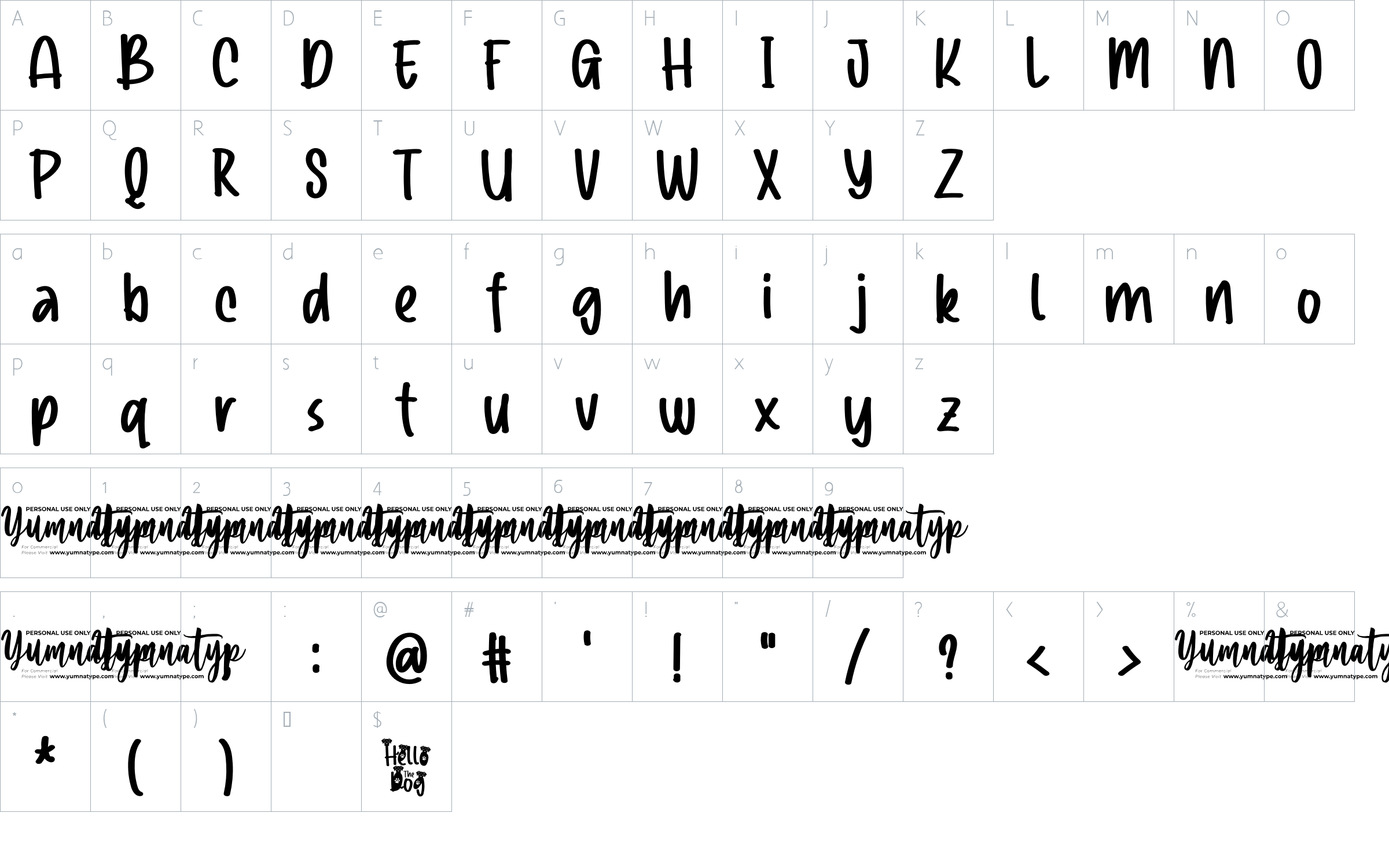 character map