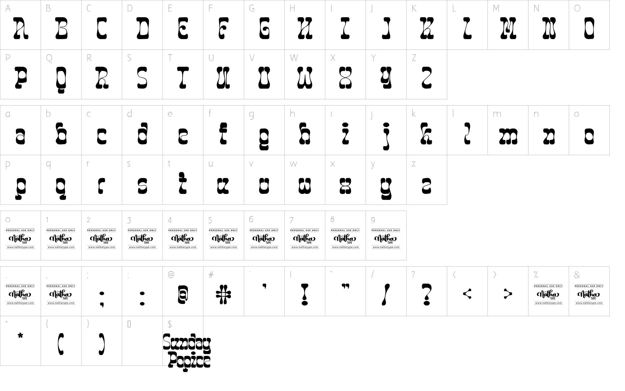 character map