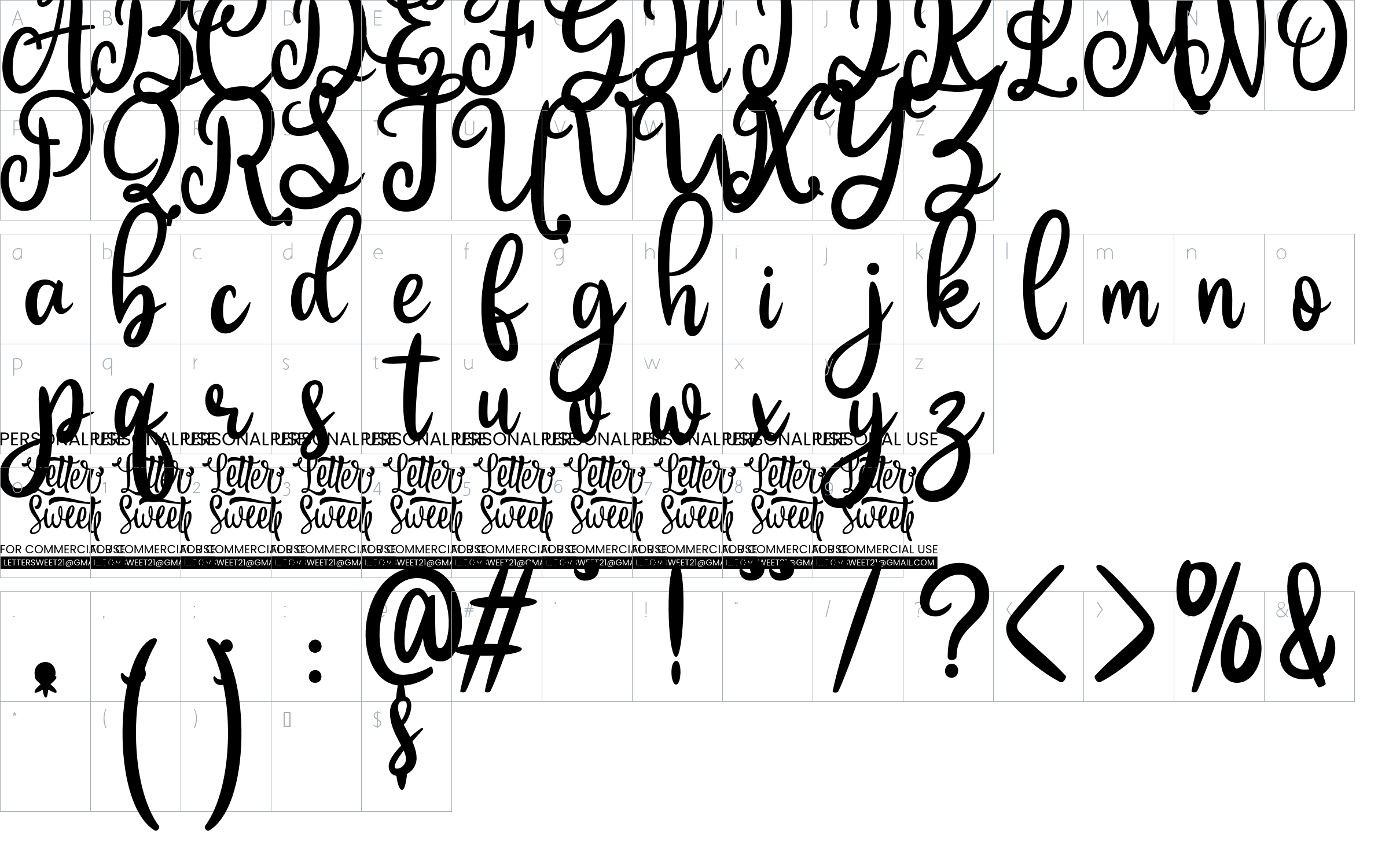 character map