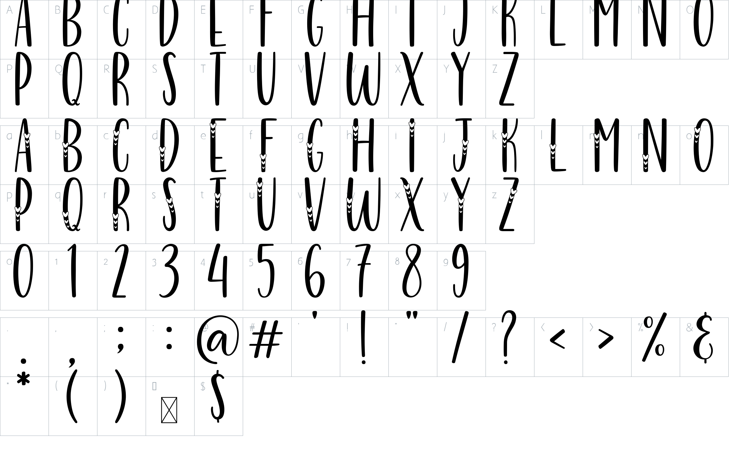 character map