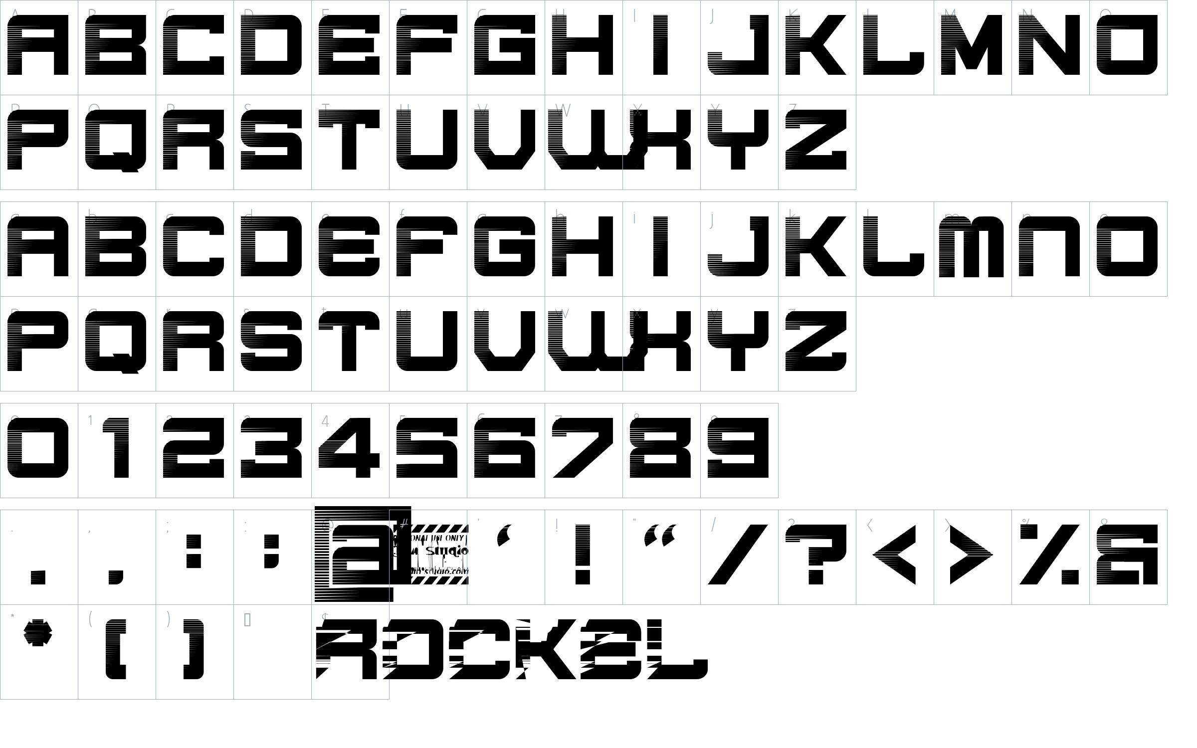 character map