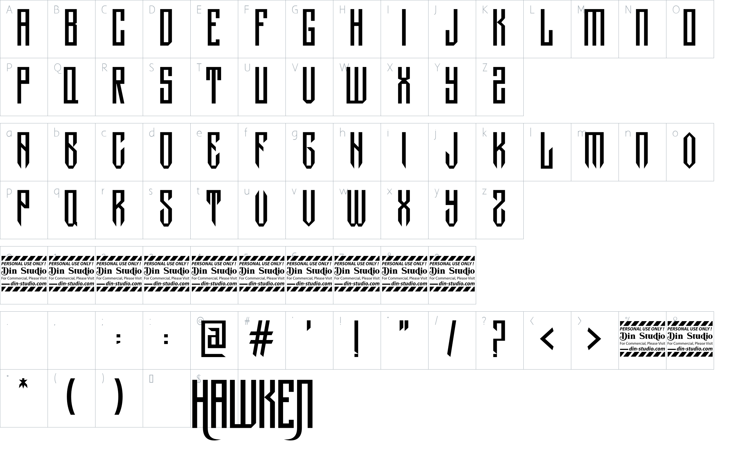 character map