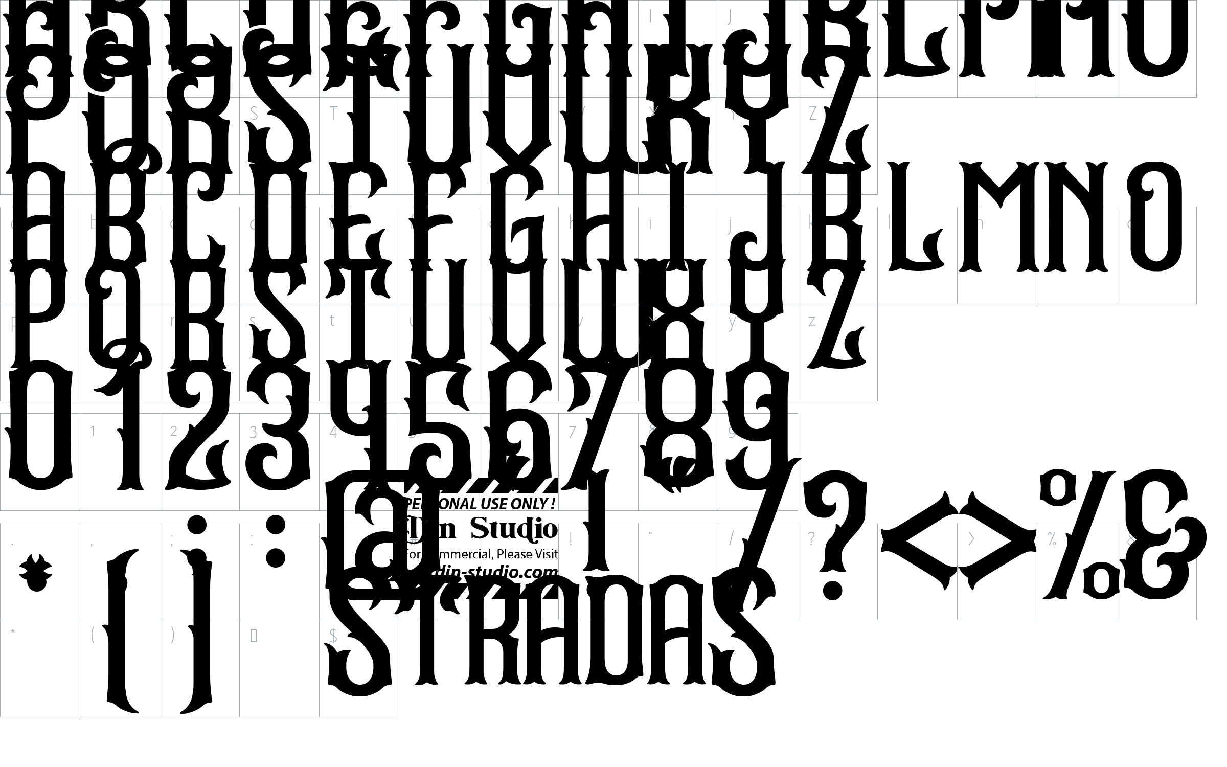 character map