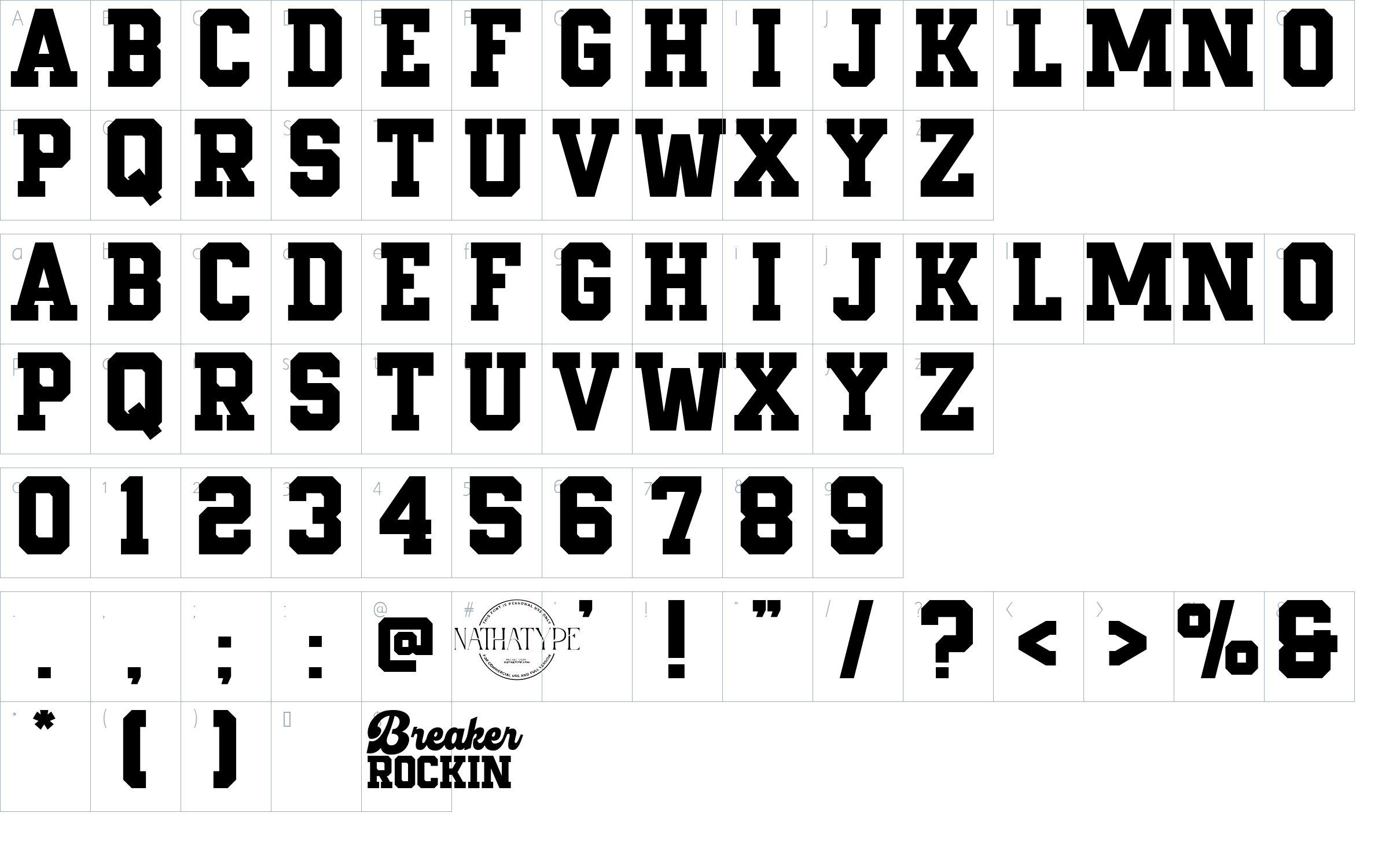 character map