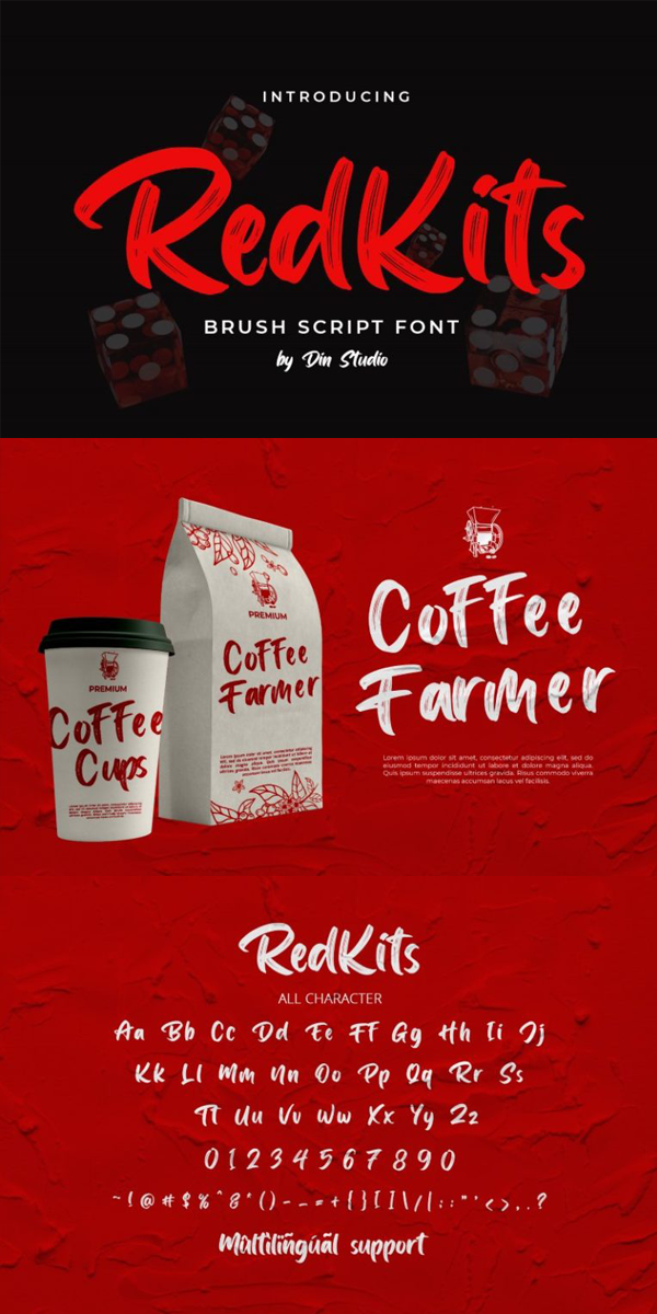 Red Kits font - clickfreefonts