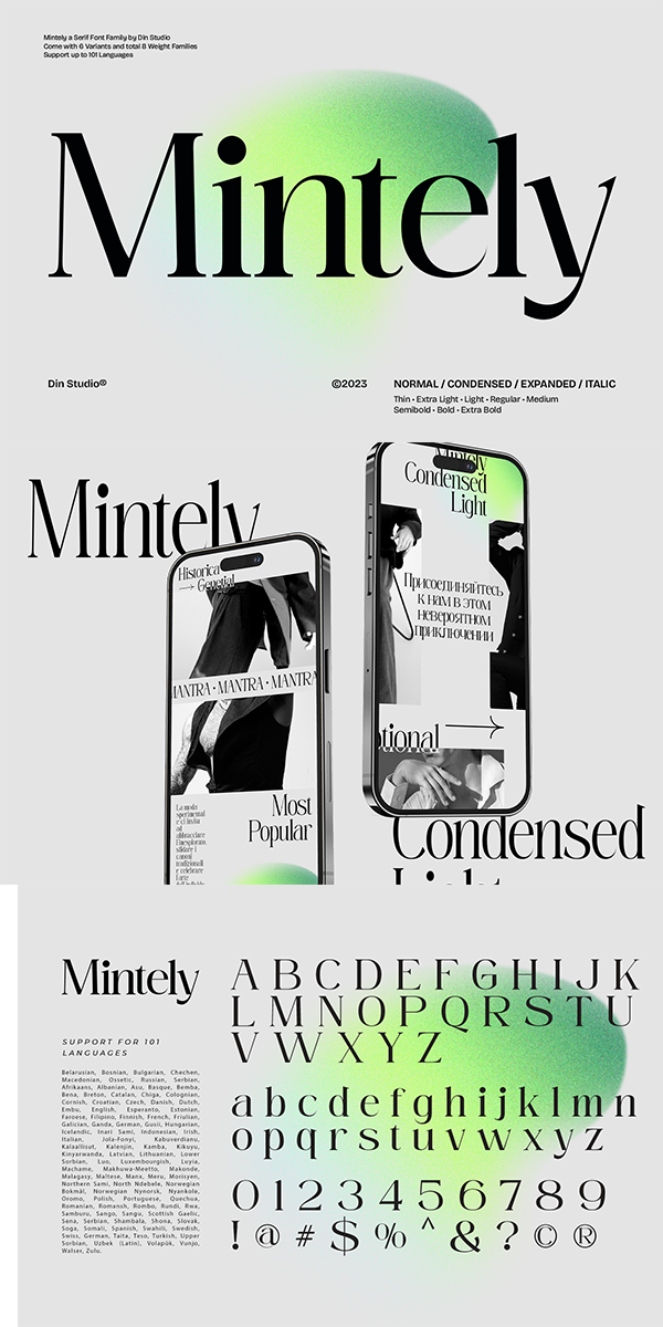 Mintely font - clickfreefonts