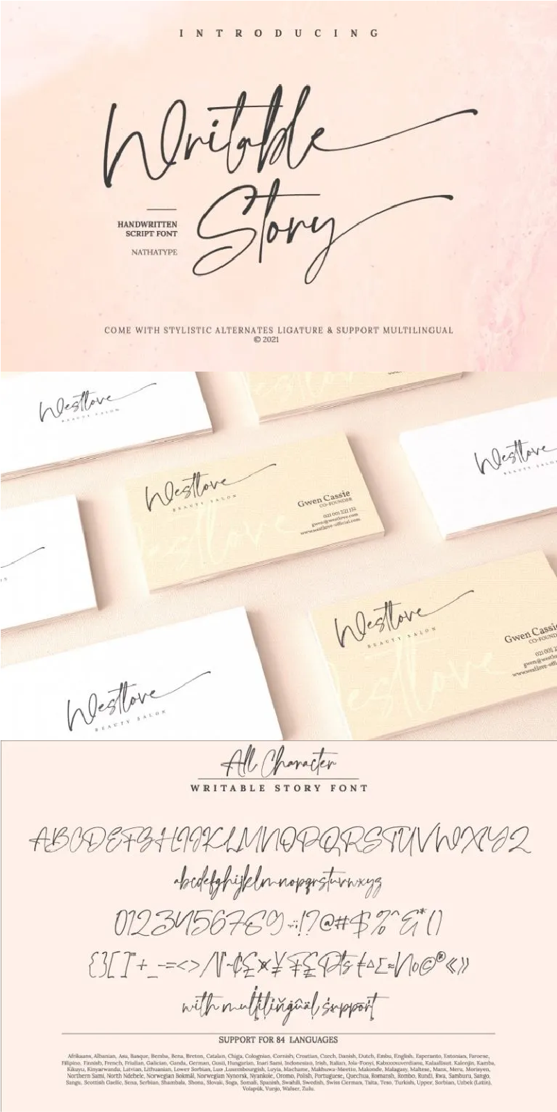 Writable Story font - clickfreefonts